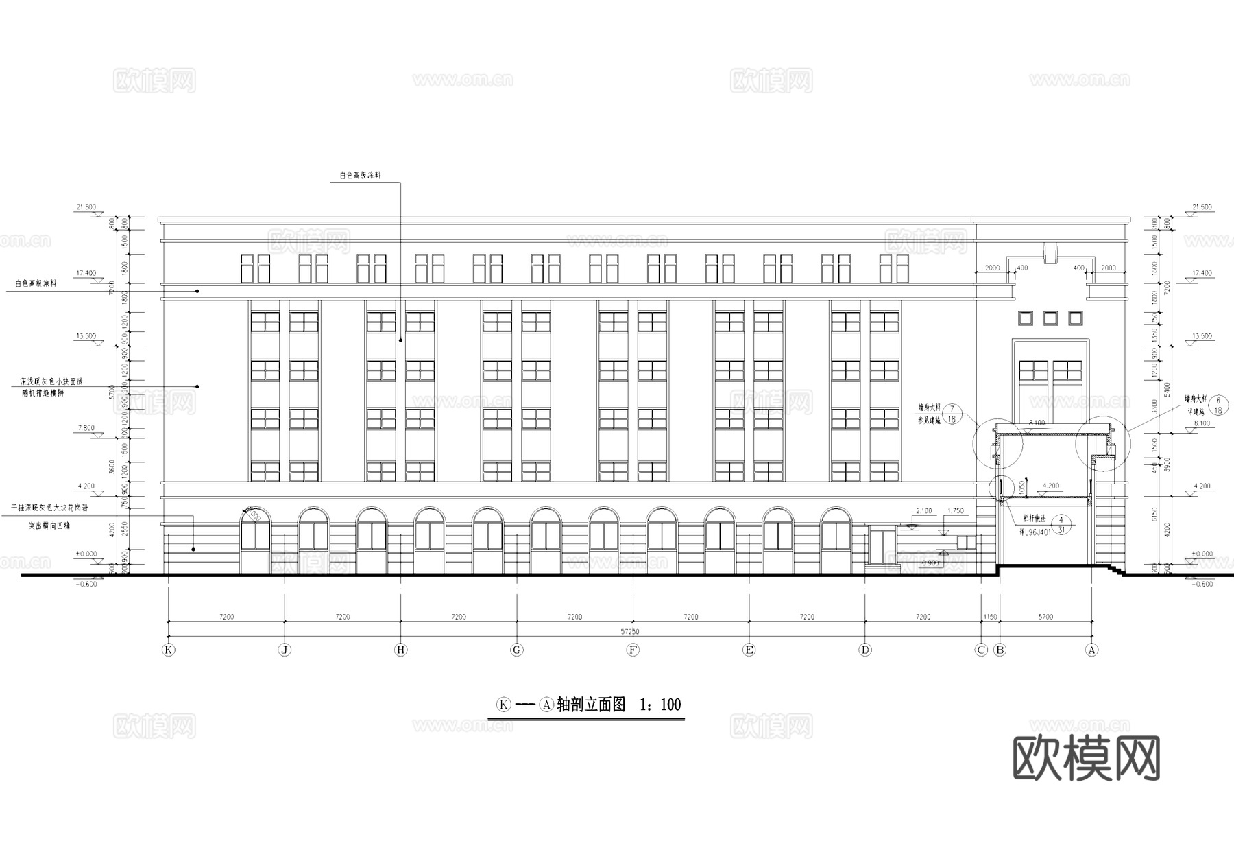 药品工业厂房仓库建筑CAD施工图cad施工图