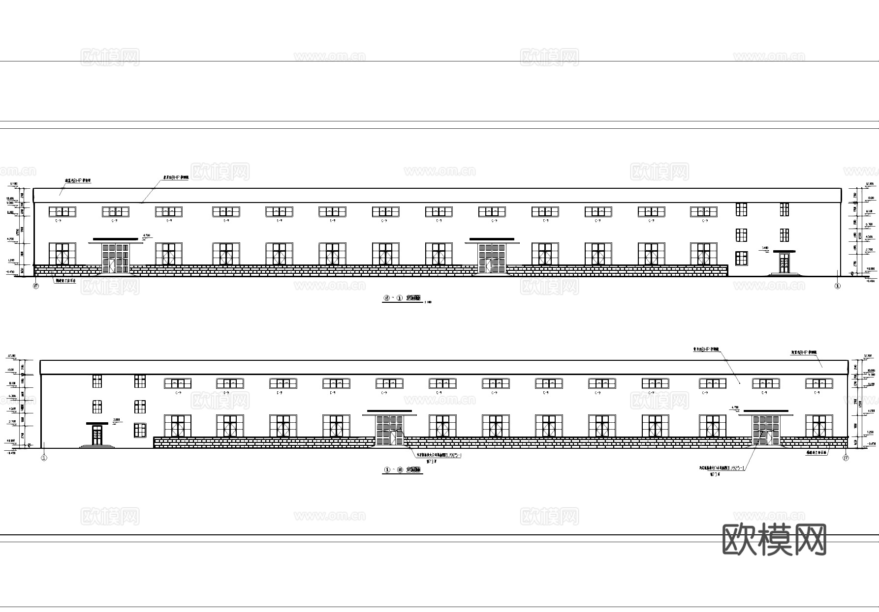 检修车间车床加工厂房工业建筑结构CAD施工图cad施工图