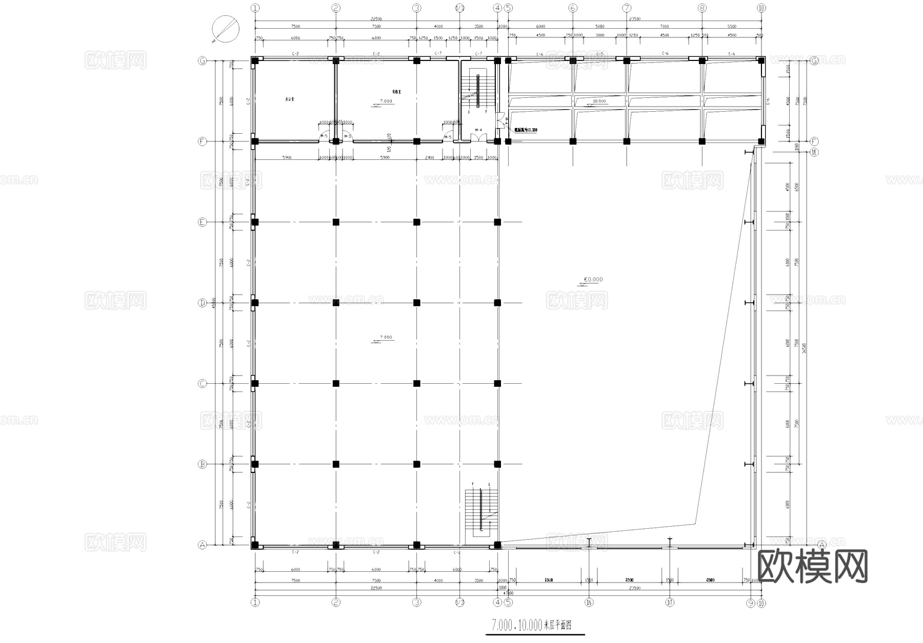 糖厂糖化车间厂房工业建筑CAD施工图cad施工图