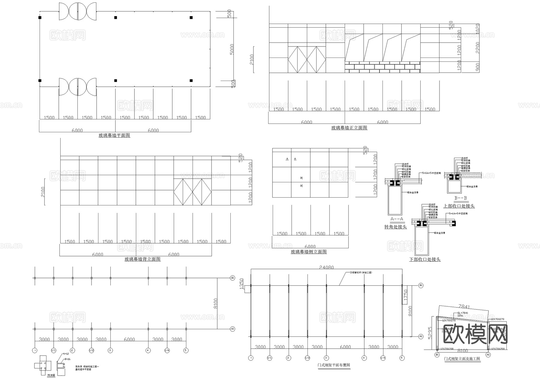 公共厕所建筑 洗手间管理房cad施工图