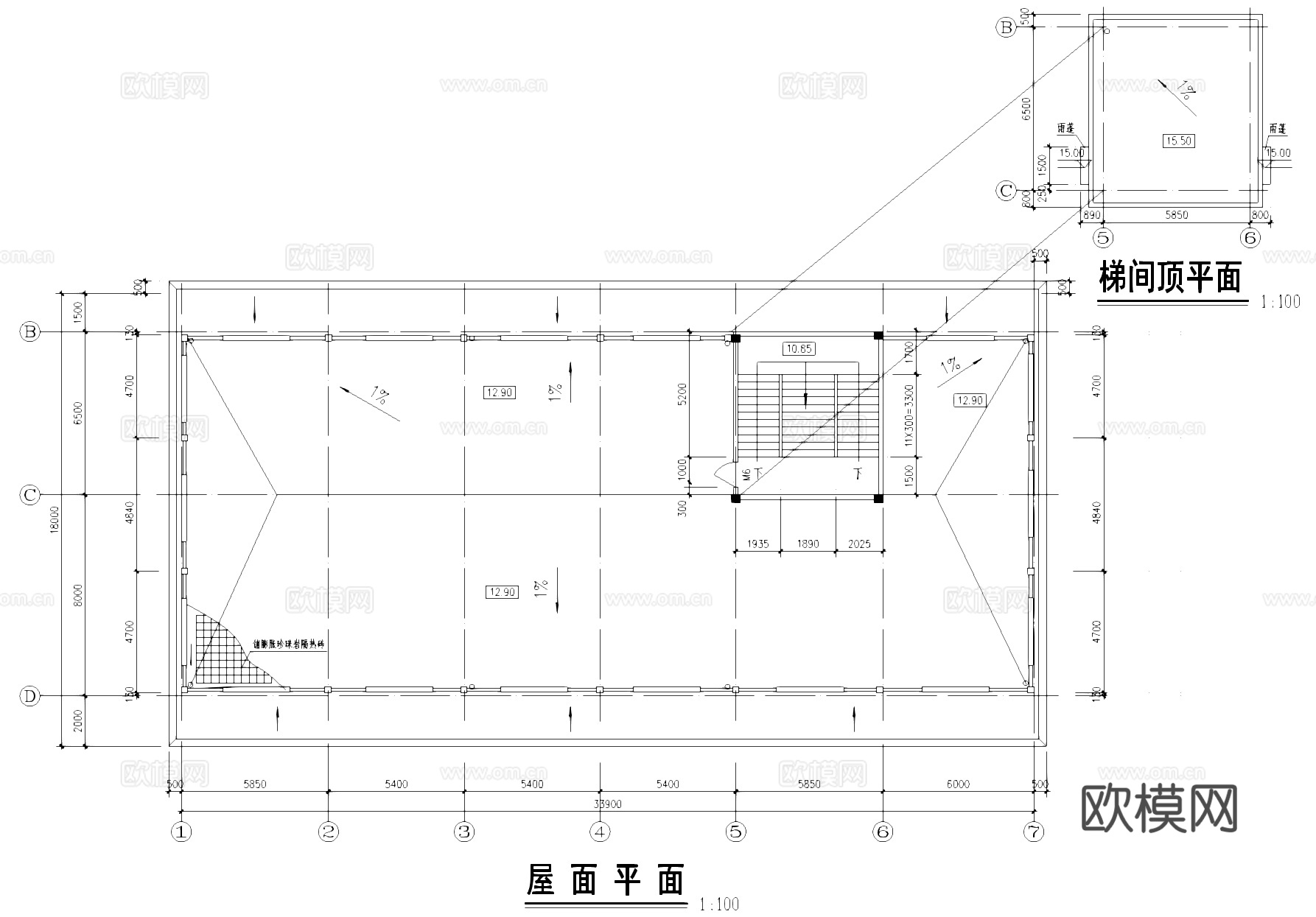 佛山九江基泵站重建工程厂房车间工业建筑CAD施工图cad施工图