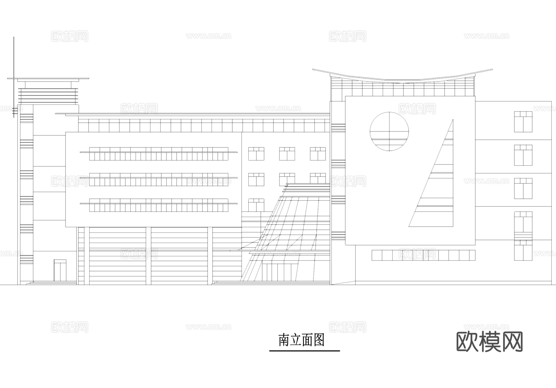 工业厂房车间大楼建筑CAD施工图集cad施工图
