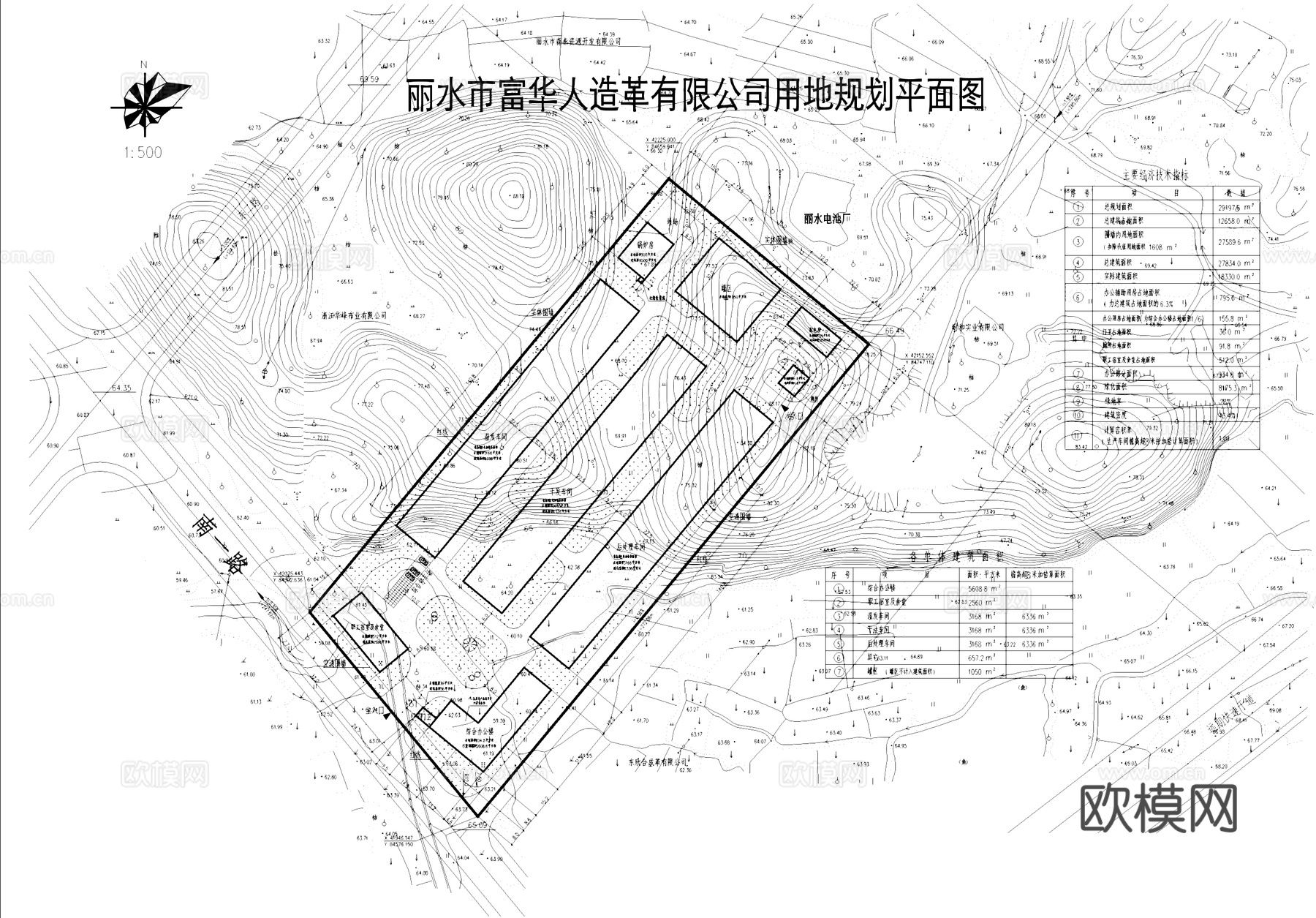 人造革工厂车间宿舍锅炉房配电房工业建筑规划CAD施工图cad施工图