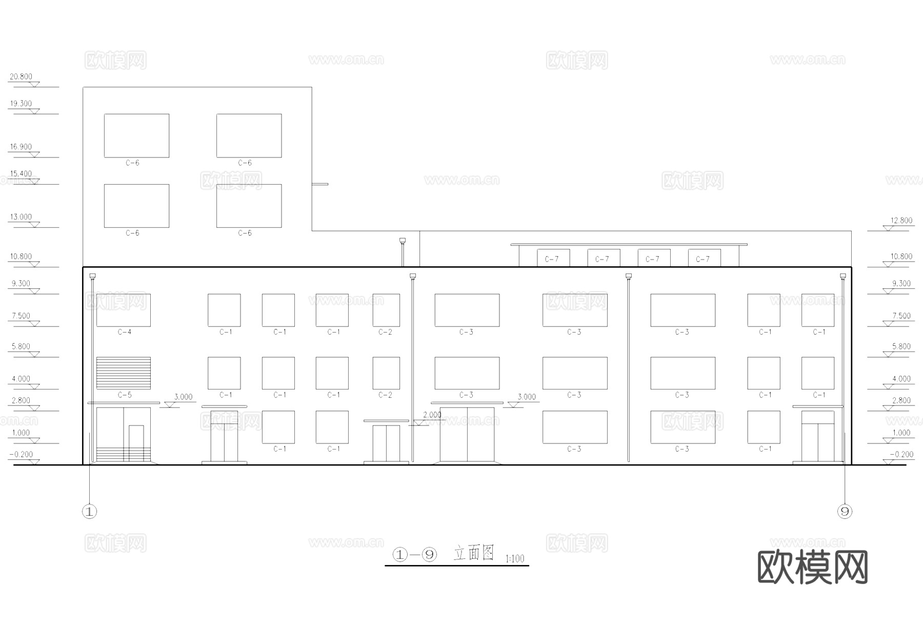 肥料厂车间工业建筑CAD施工图cad施工图
