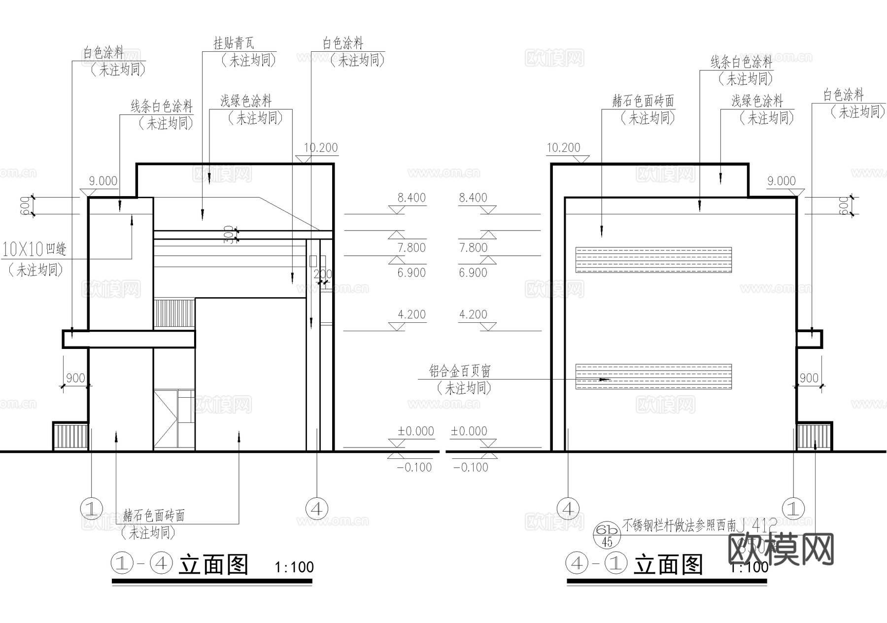 二层公共厕所建筑 卫生间洗手间 管理储藏室cad施工图