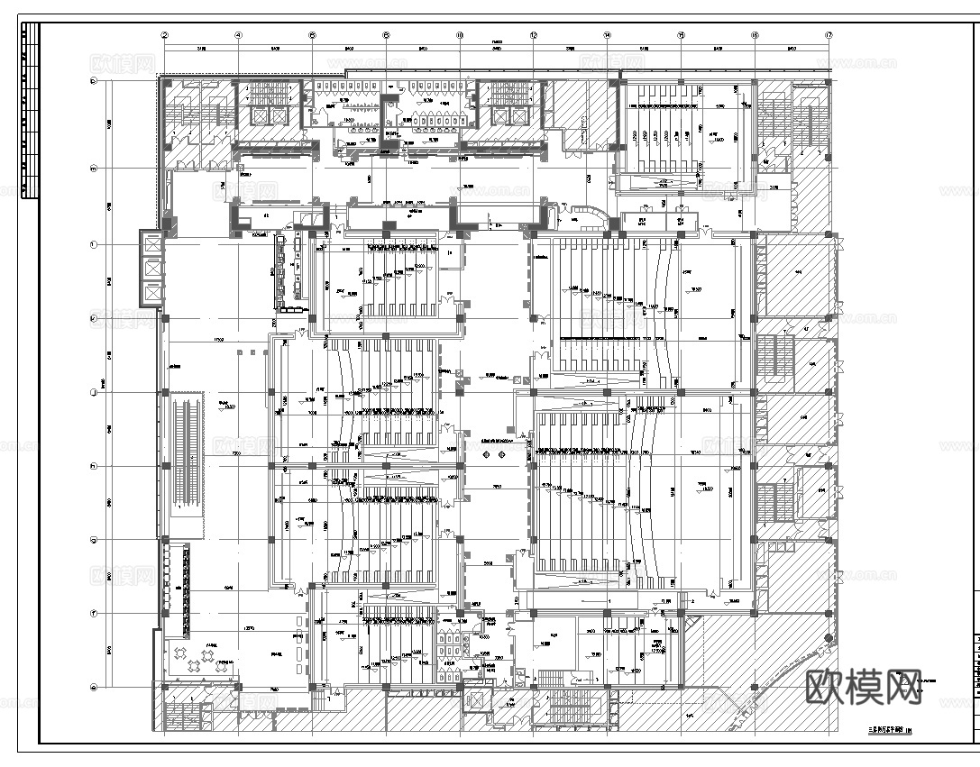 电影院 最新全套施工图设计cad施工图