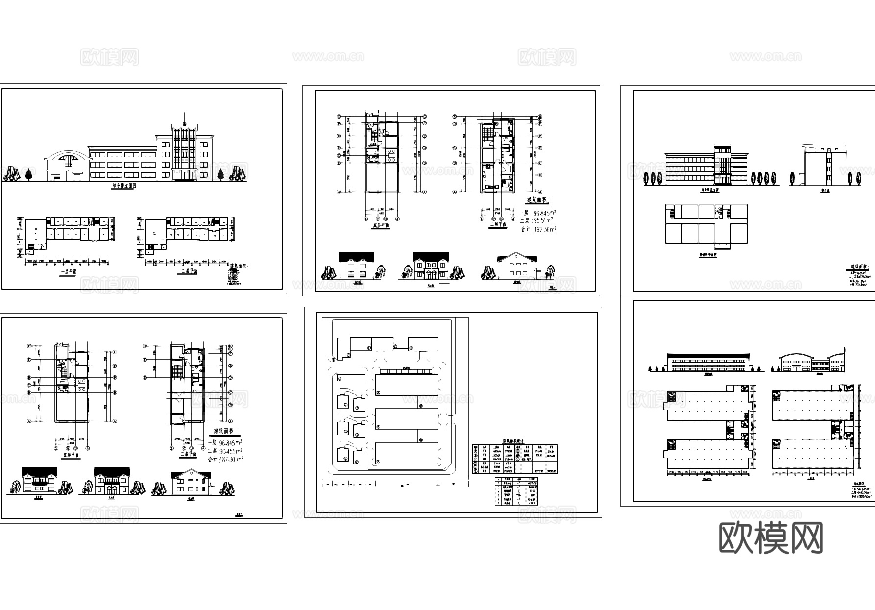 工业厂房园区初步设计建筑规划CAD施工图cad施工图