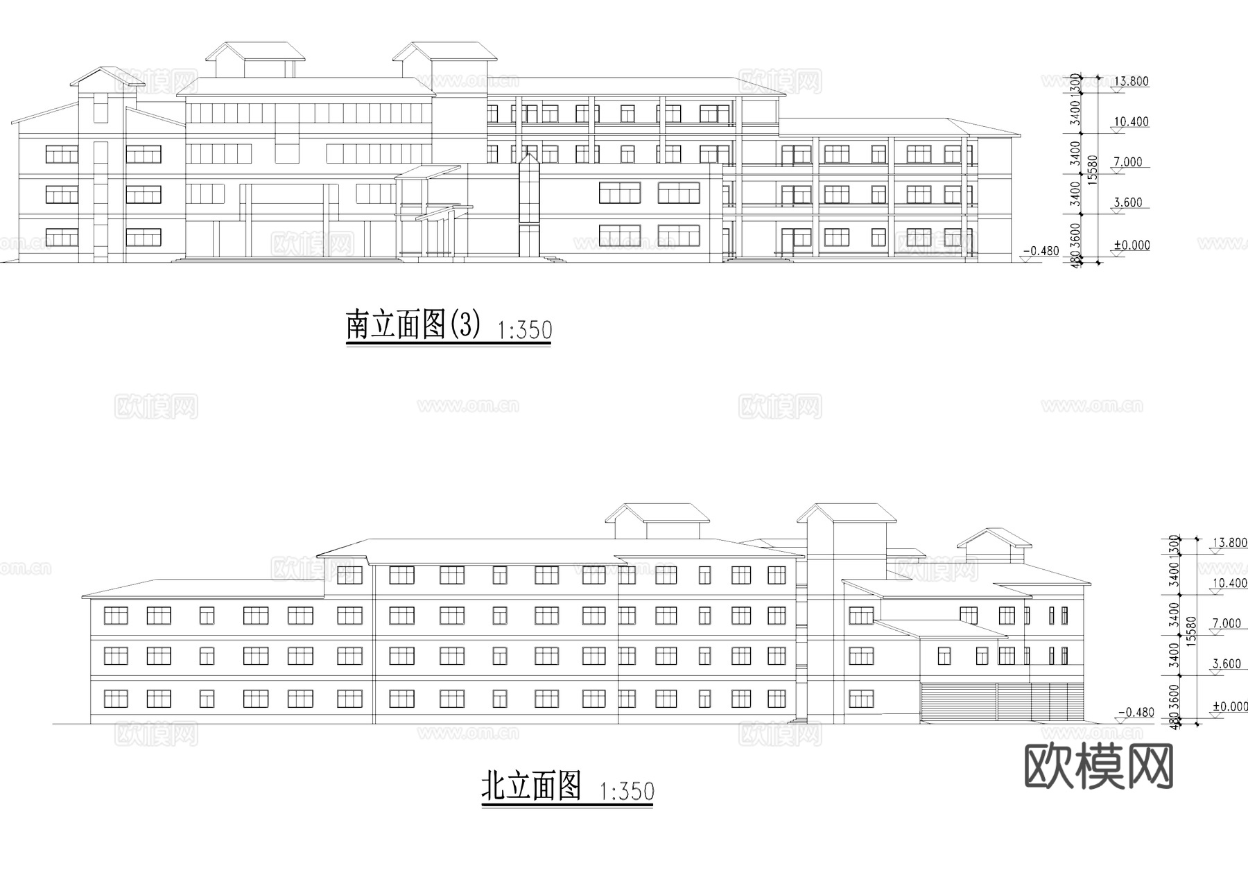 县机关幼儿园建筑CAD施工图cad施工图