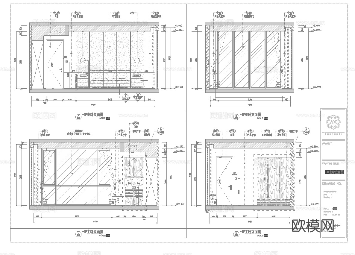 别墅样板间  最新全套施工图设计cad施工图cad施工图