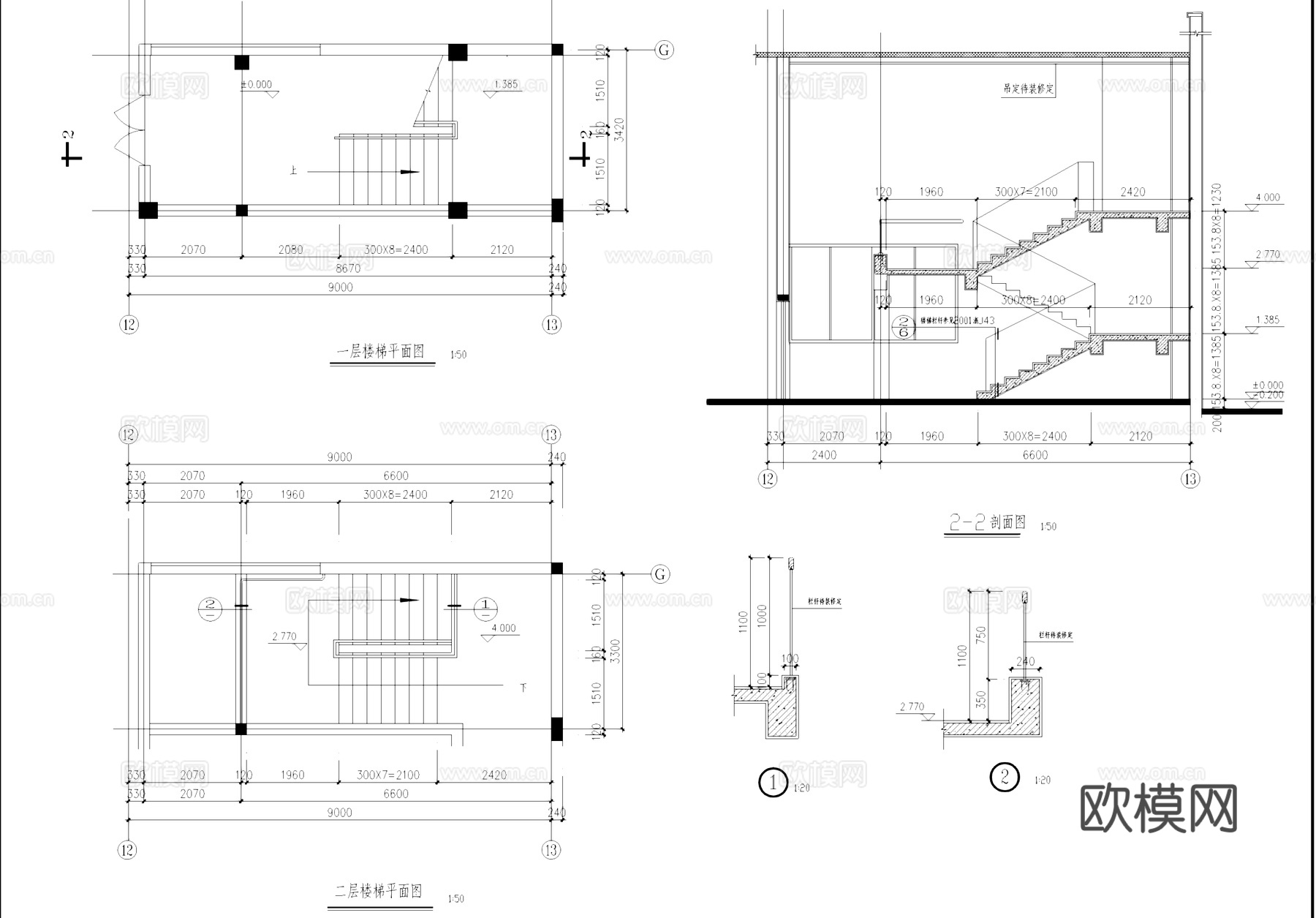 单层纺织厂钢结构车间厂房工业建筑CAD施工图集cad施工图