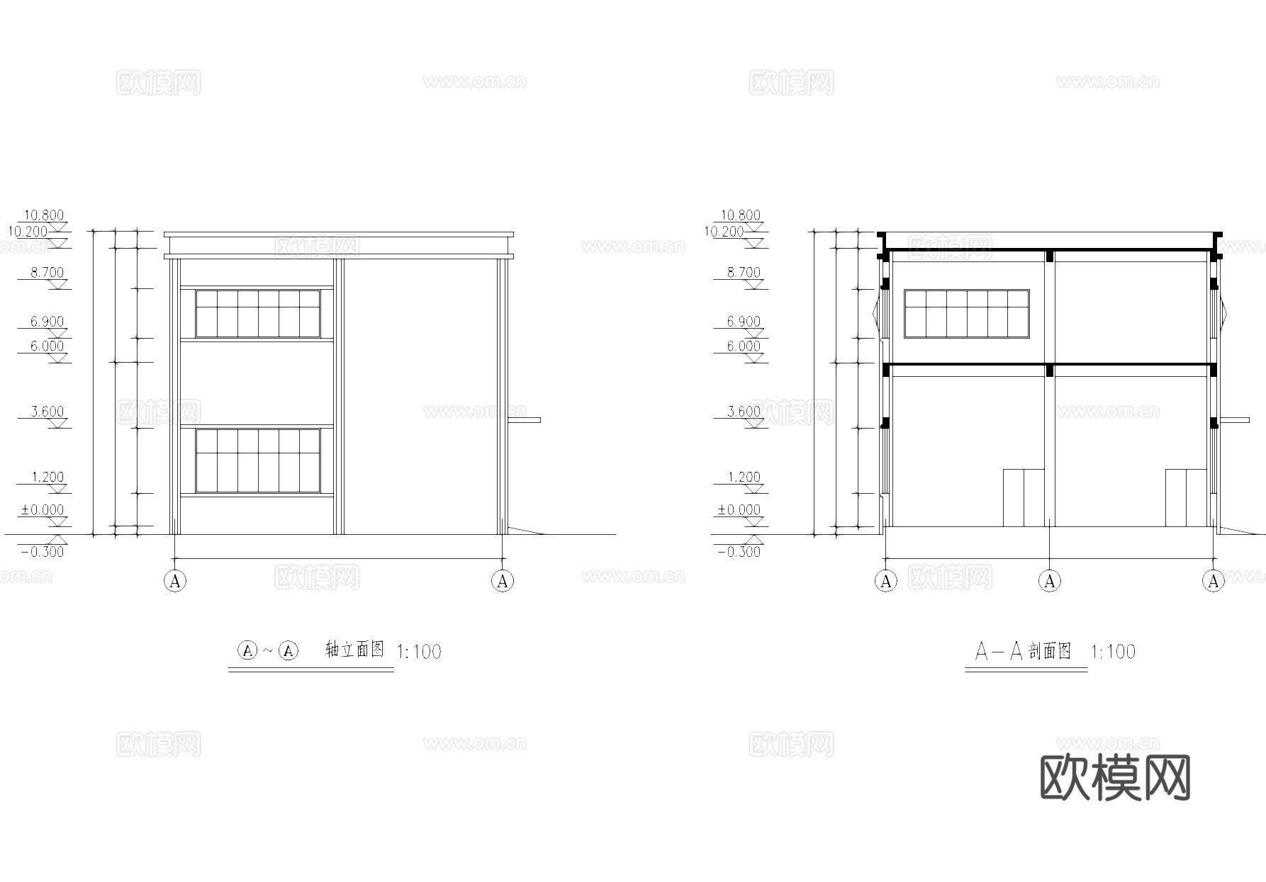 九华制衣厂车间厂房工业建筑CAD施工图cad施工图