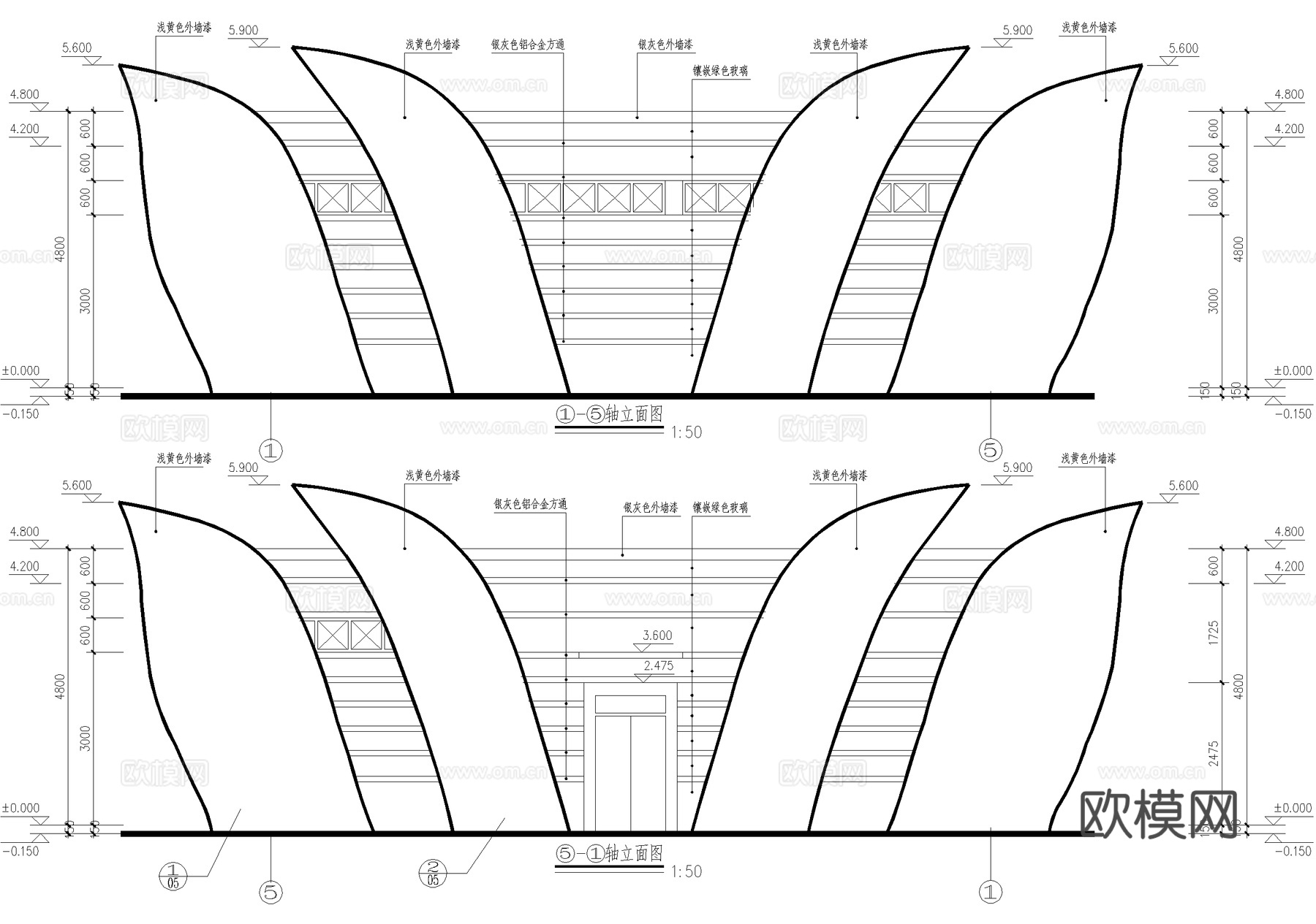 单层公共厕所建筑 卫生间洗手间 报刊管理室cad施工图