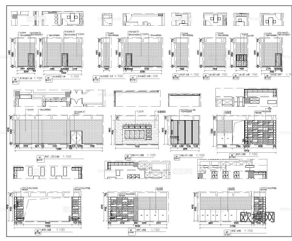 电影院 最新全套施工图设计cad施工图
