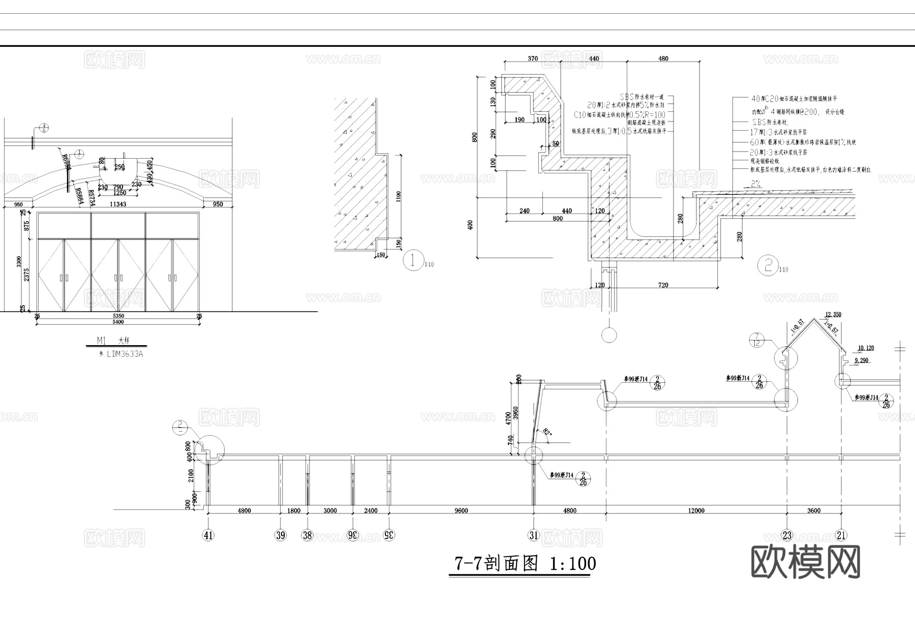余杭茶馆休闲会所建筑CAD施工图cad施工图
