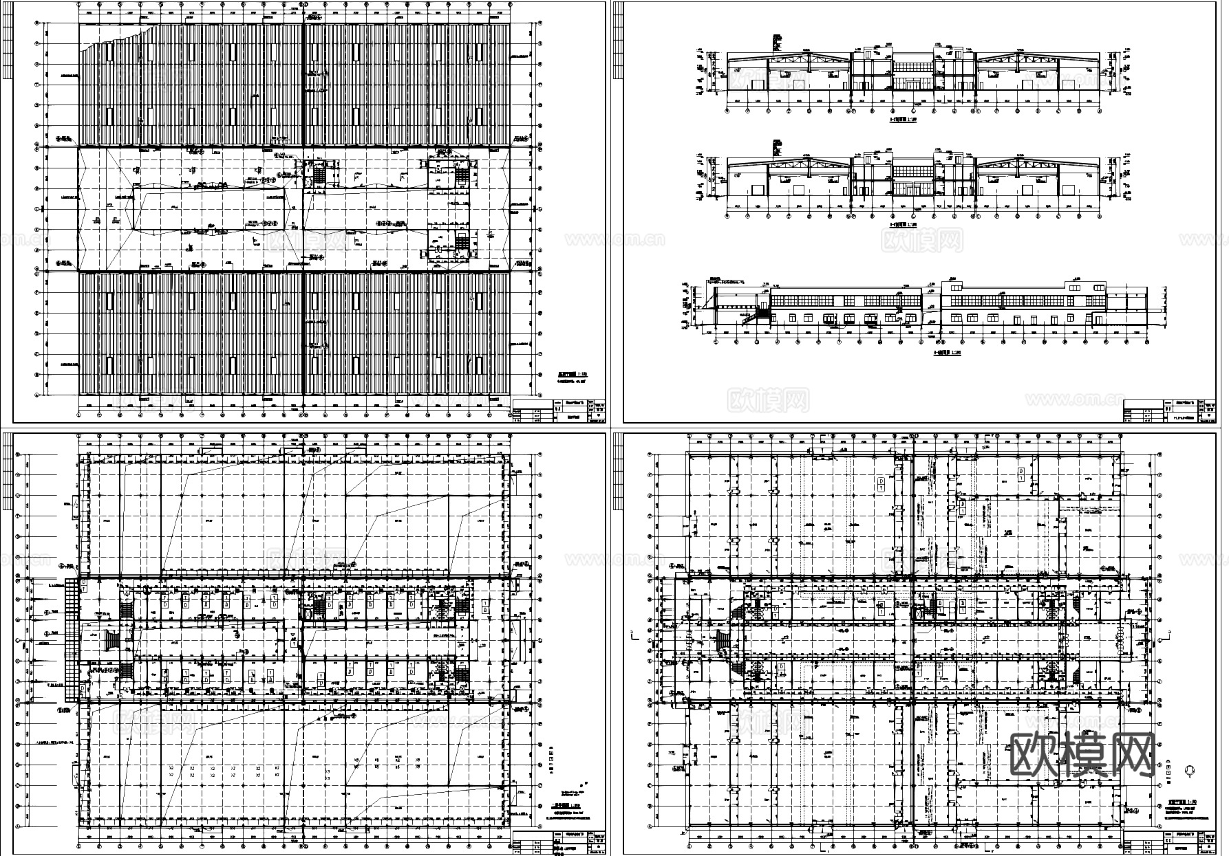 葵涌生产基地厂房工业建筑CAD施工图cad施工图