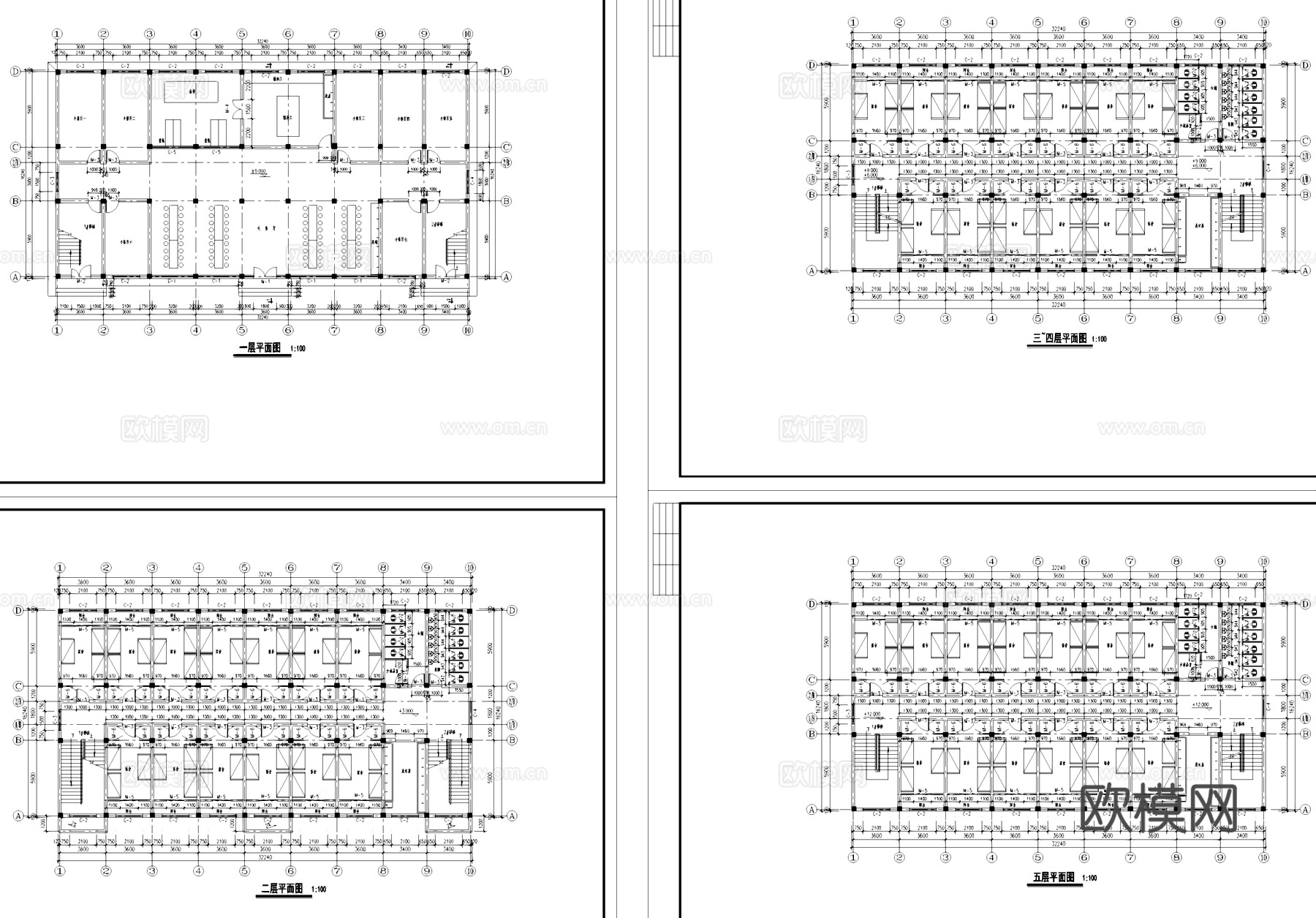 人造革工厂车间宿舍锅炉房配电房工业建筑规划CAD施工图cad施工图