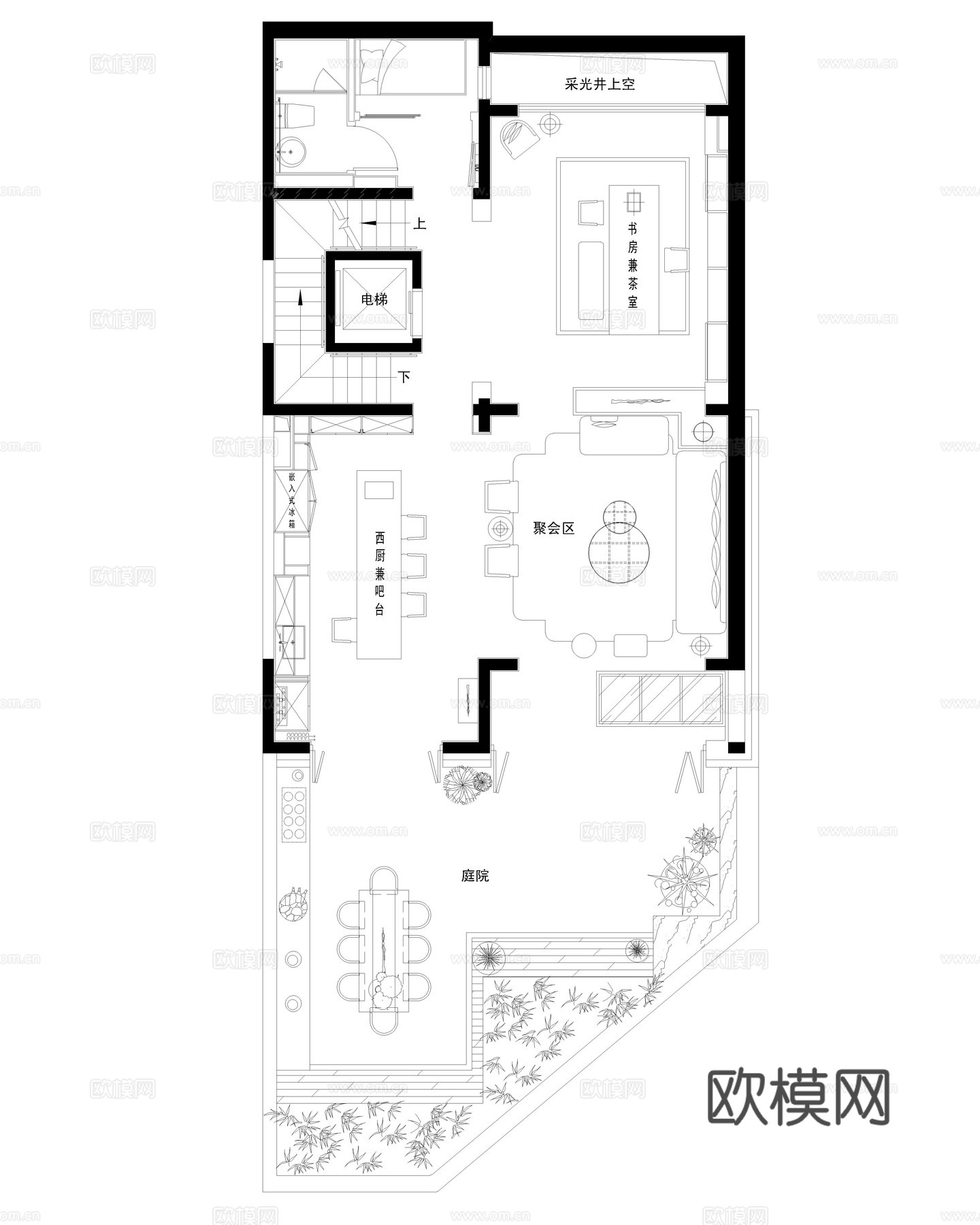 别墅样板间  最新全套施工图设计cad施工图