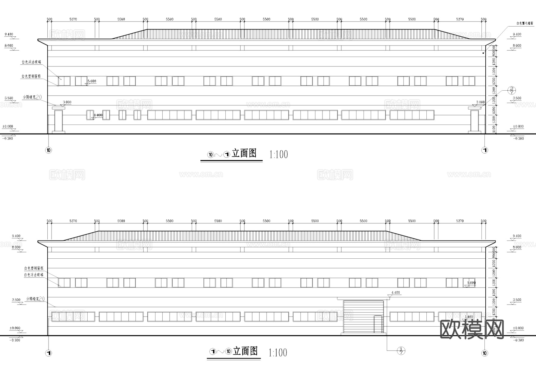 电力公司标准厂房车间工业建筑CAD施工图集cad施工图