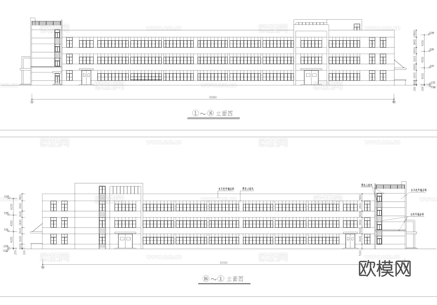 装配检验车间工业建筑CAD施工图cad施工图cad施工图