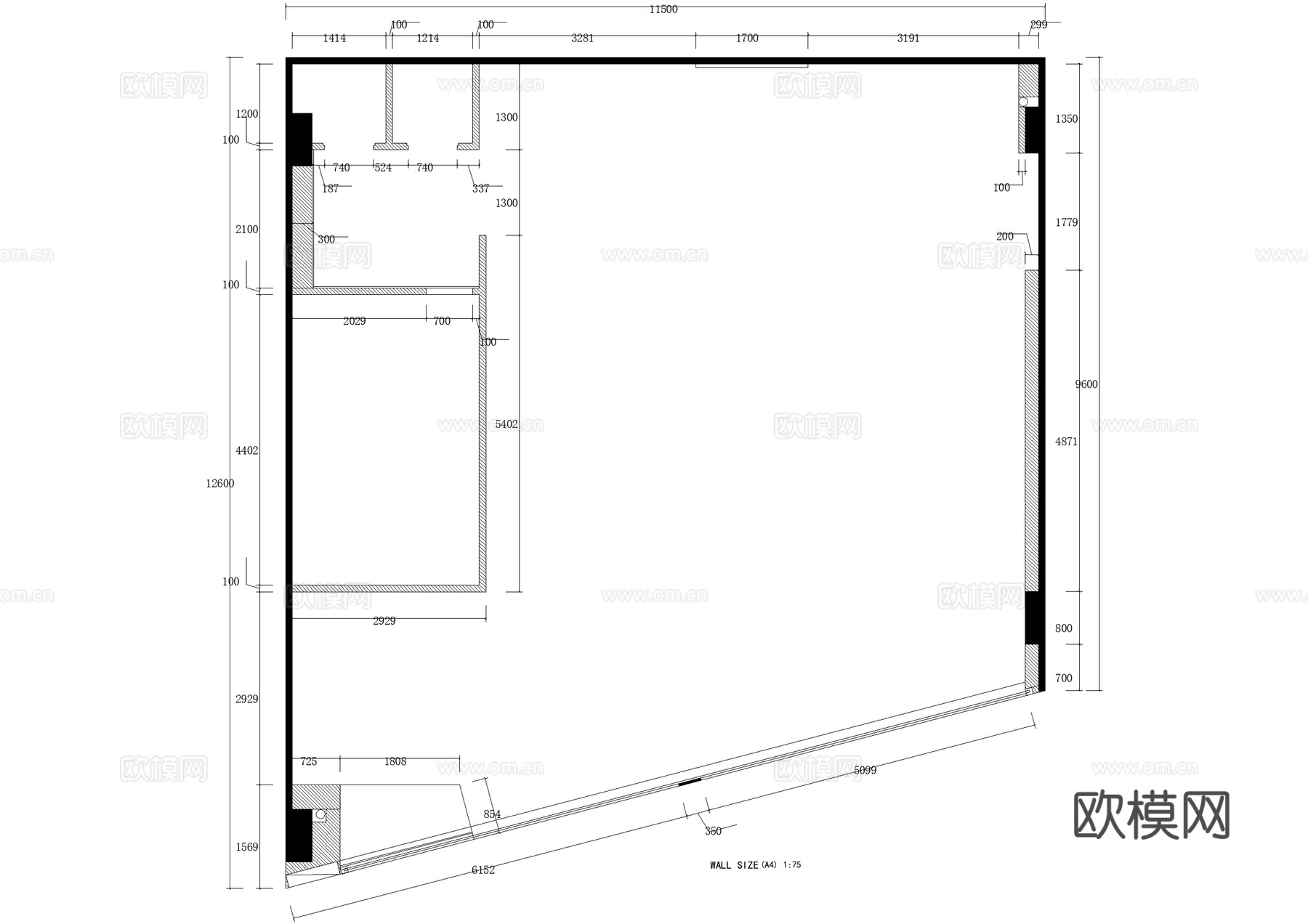 服装店 商场服饰店 专卖店cad施工图