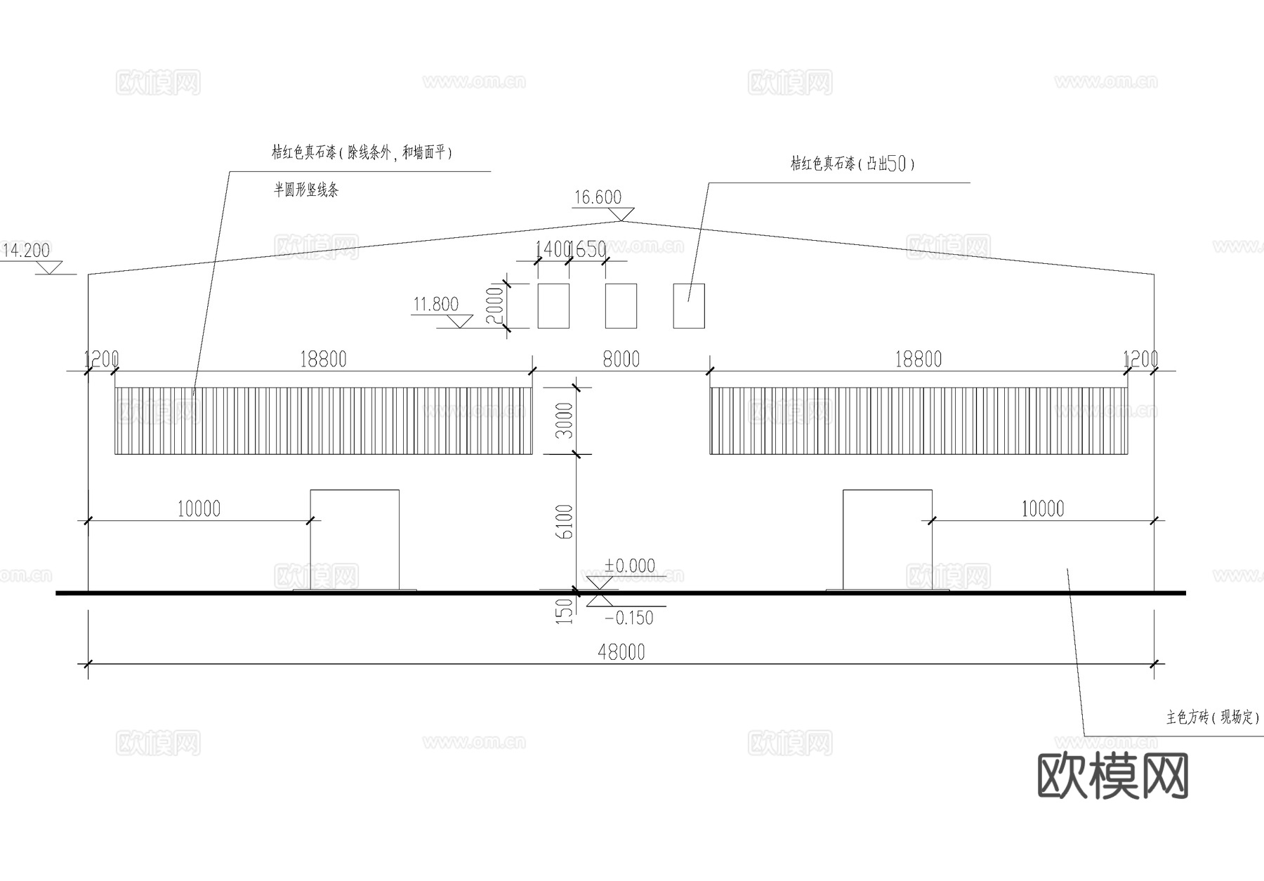 二层车间厂房工业建筑CAD施工图cad施工图