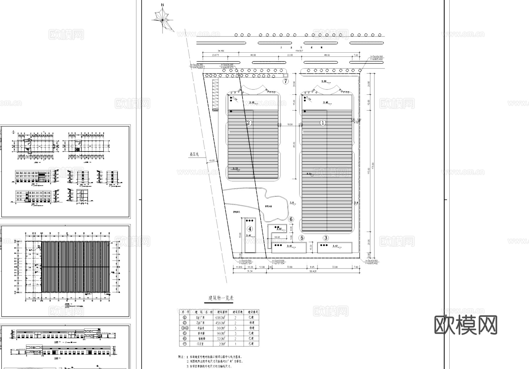 生产车间厂房工业建筑规划CAD施工图cad施工图cad施工图