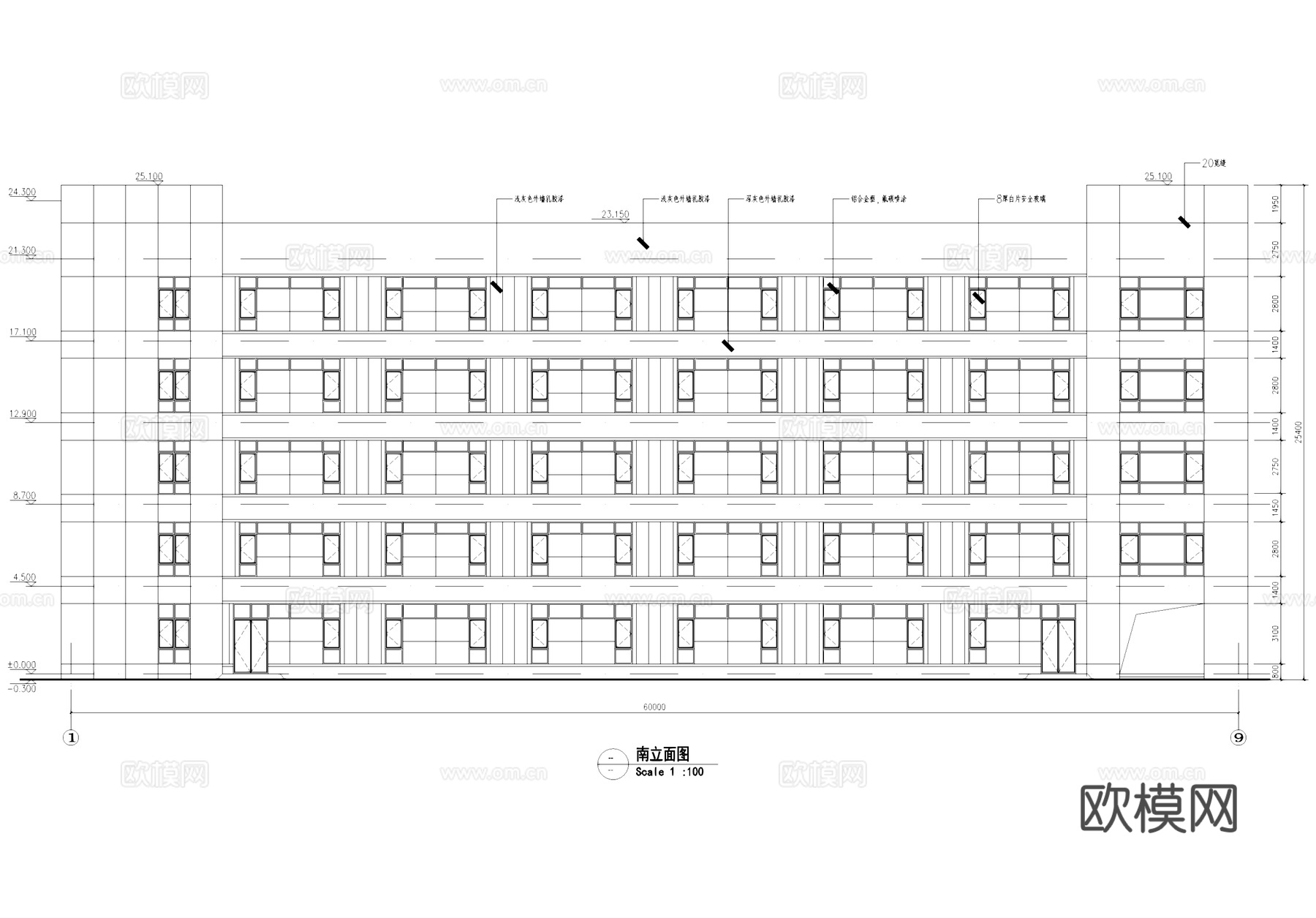 工业厂房建筑CAD施工图cad施工图