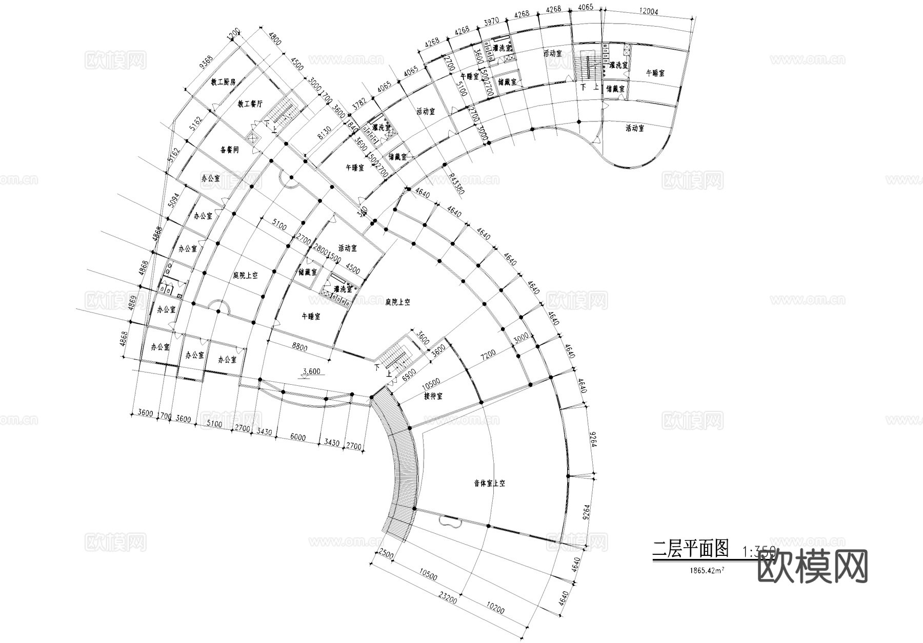 县机关幼儿园建筑CAD施工图cad施工图