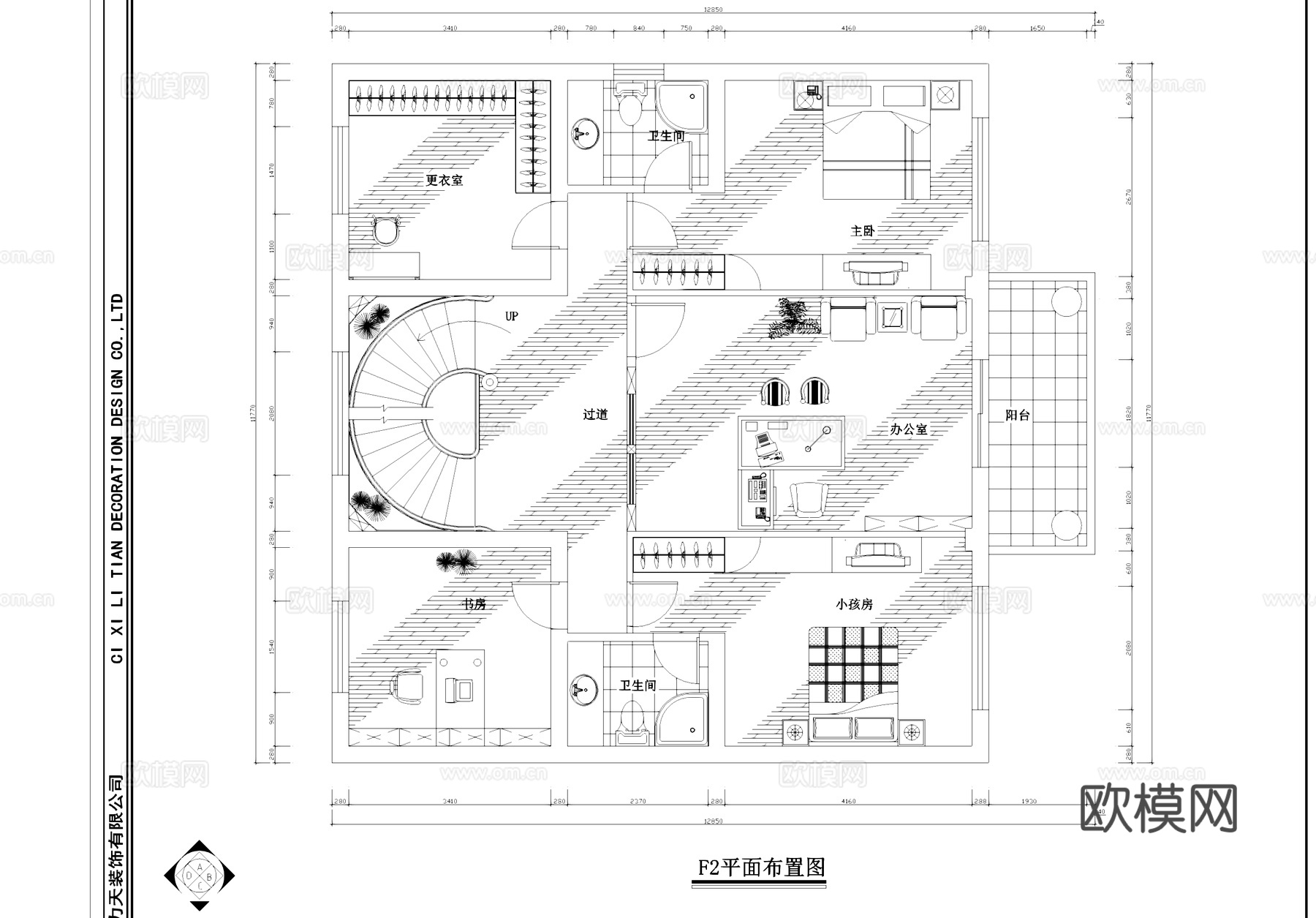 别墅室内装饰CAD施工图集cad施工图
