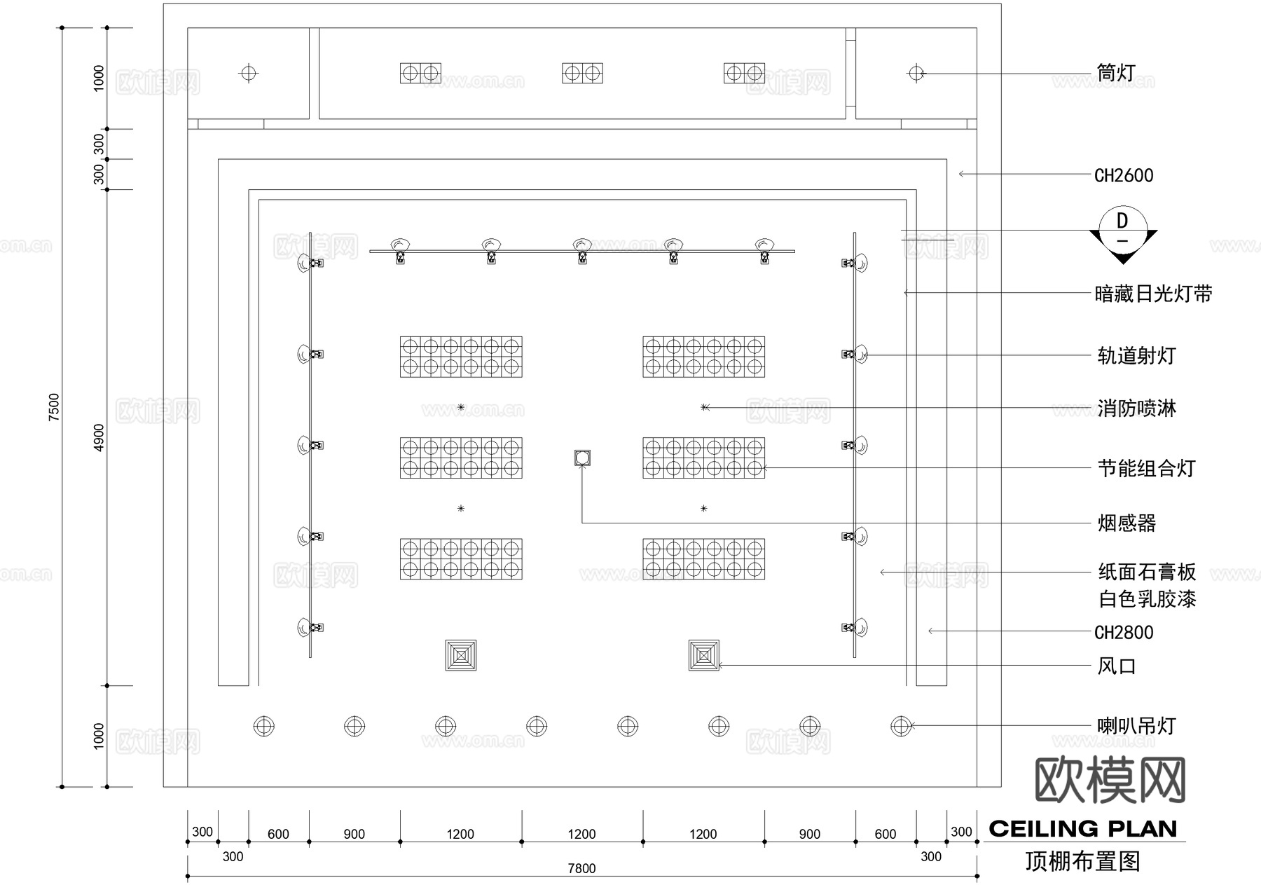 服装店 服饰店cad施工图