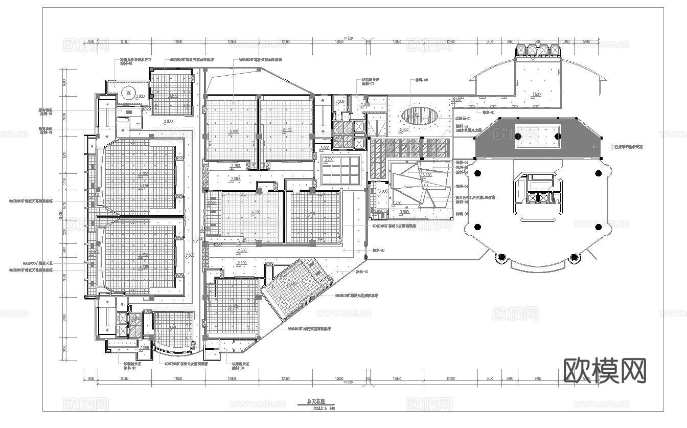 电影院  最新全套施工图设计cad施工图