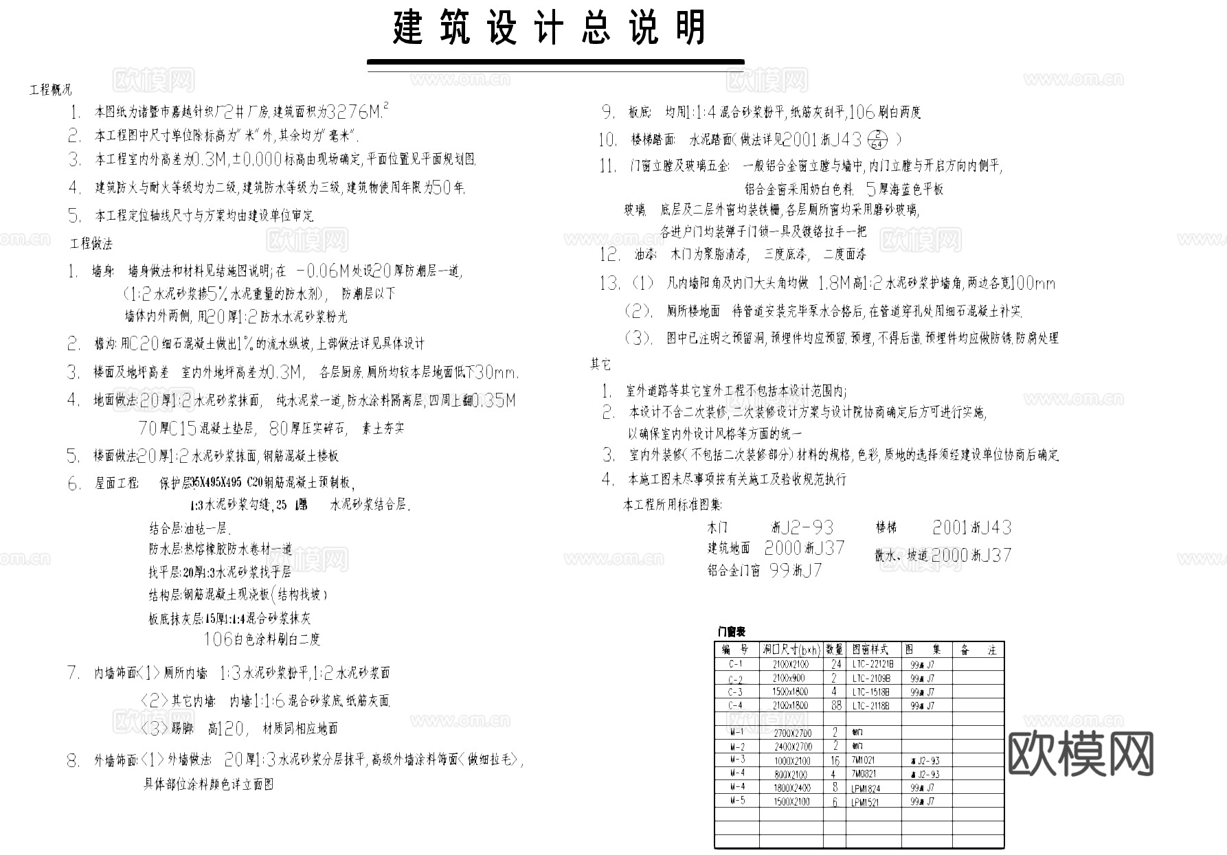 嘉越针织厂车间厂房工业建筑CAD施工图cad施工图