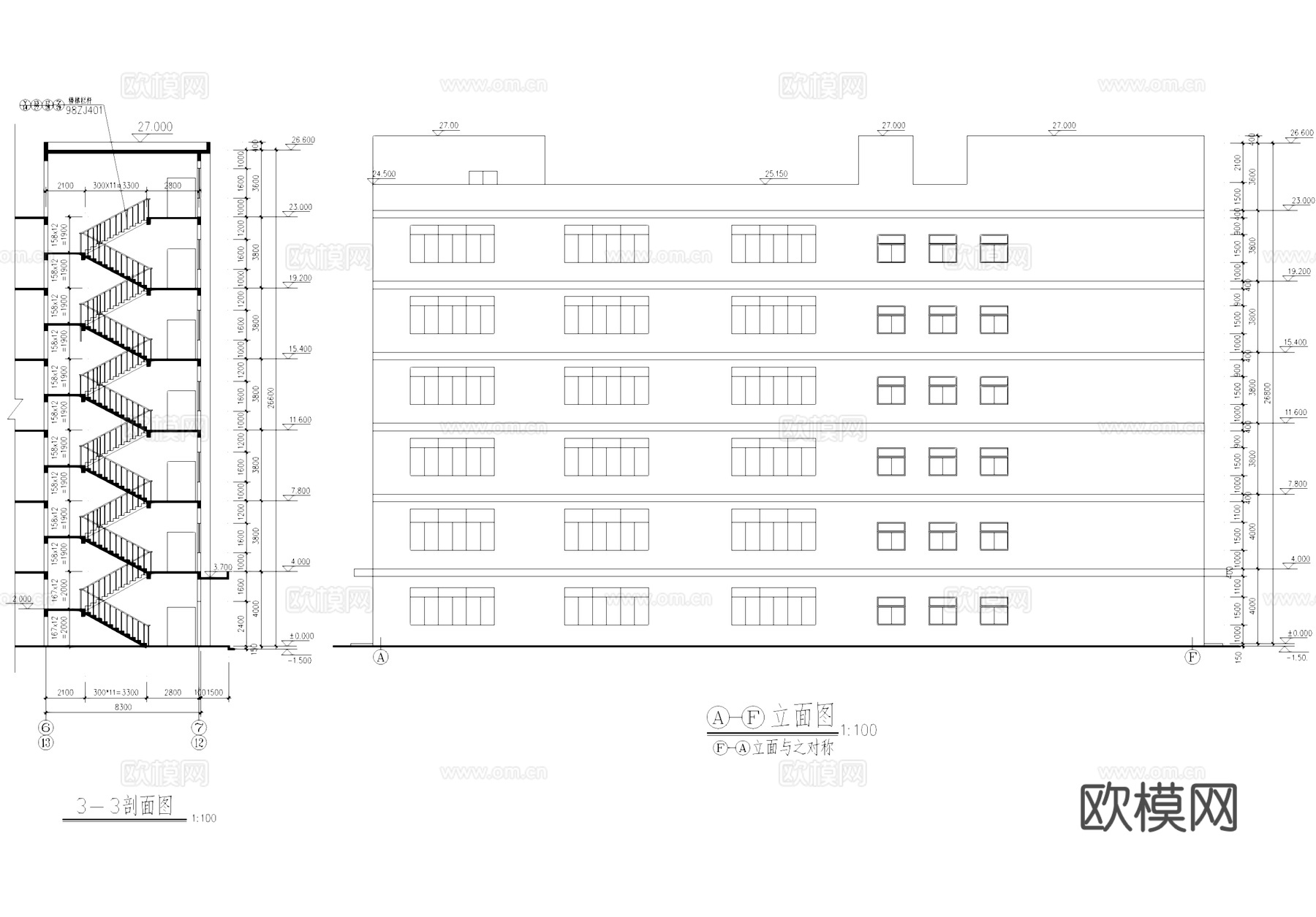 车间厂房工业建筑CAD施工图cad施工图