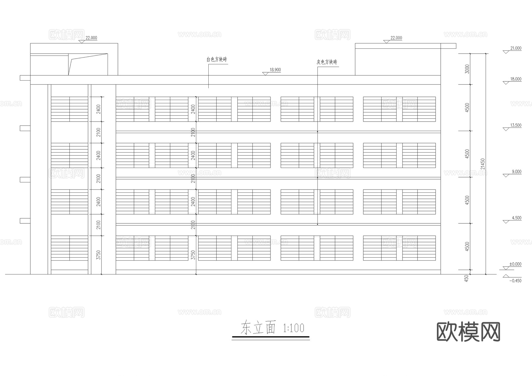 工业车间及修理车间建筑CAD施工图cad施工图