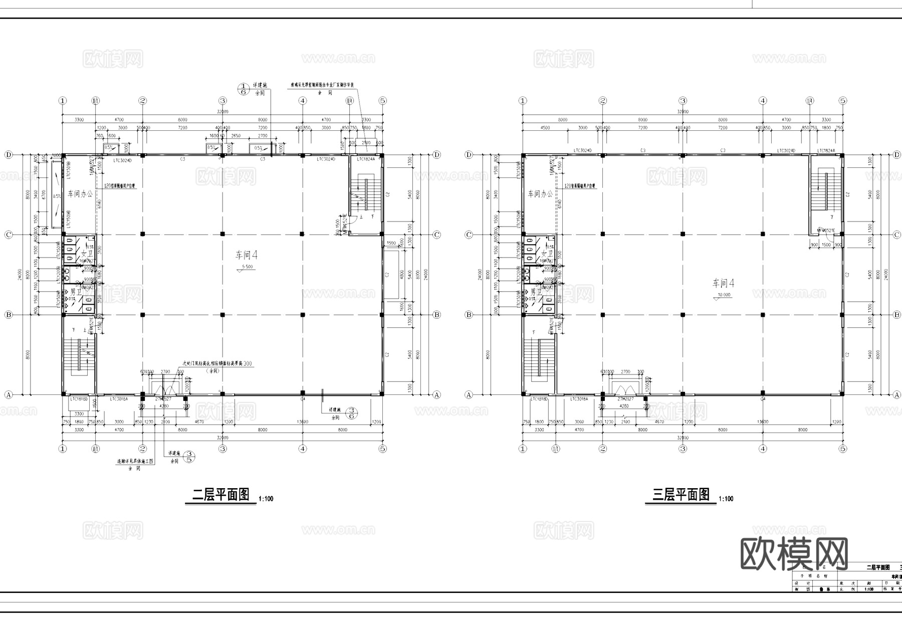车间配电房工业建筑CAD施工图cad施工图