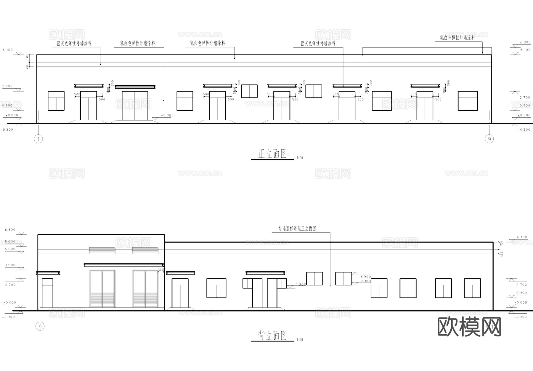 单层机修车间厂房工业建筑CAD施工图cad施工图