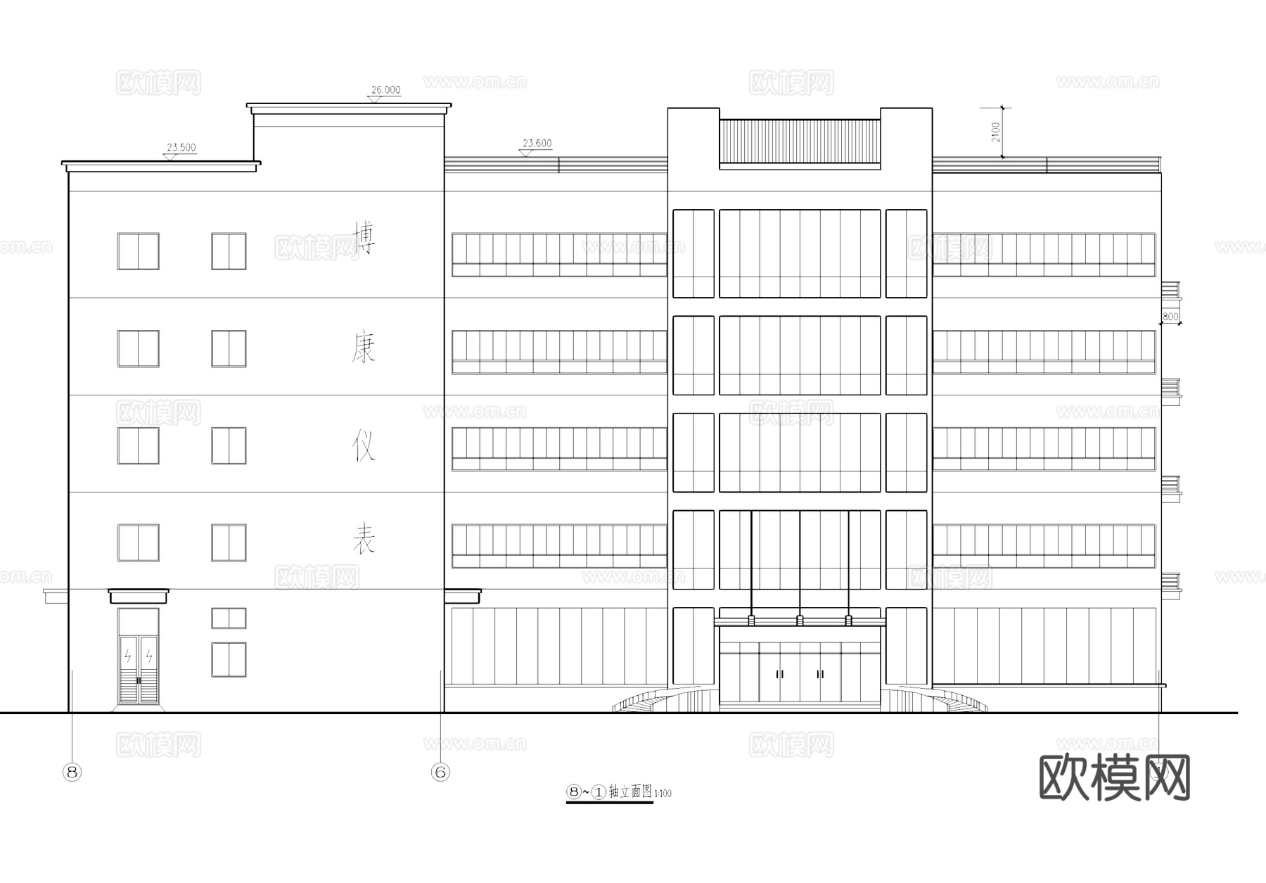医用器械厂房车间工业建筑CAD施工图cad施工图