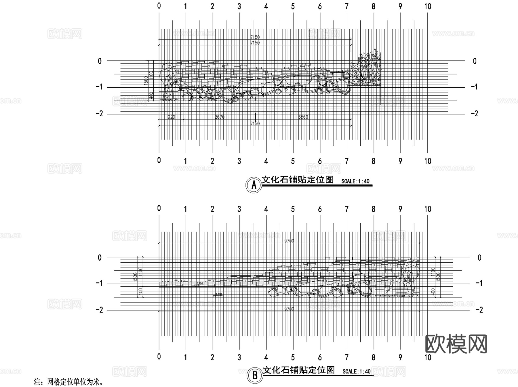 现代屋顶花园景观CAD施工图cad施工图