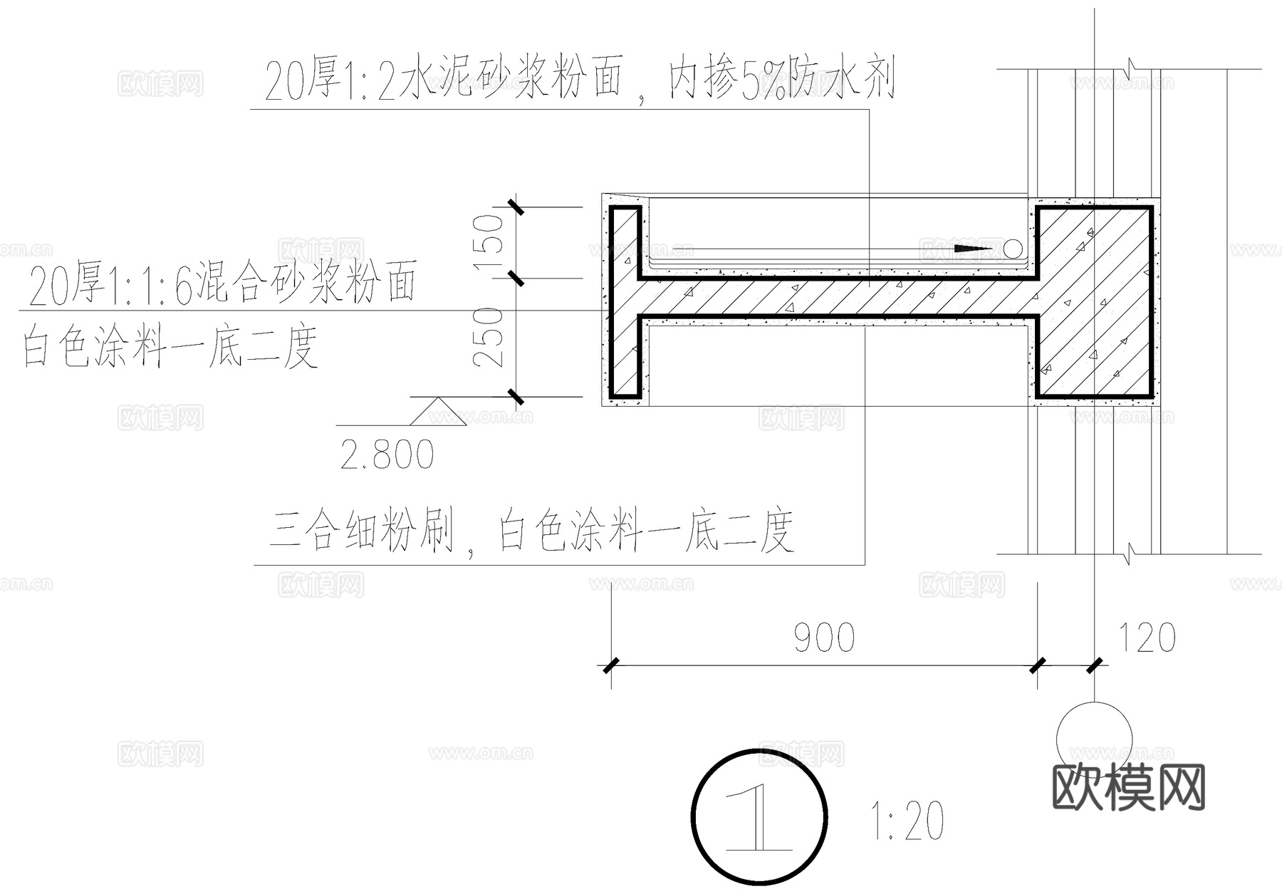 单层车间厂房工业建筑CAD施工图cad施工图