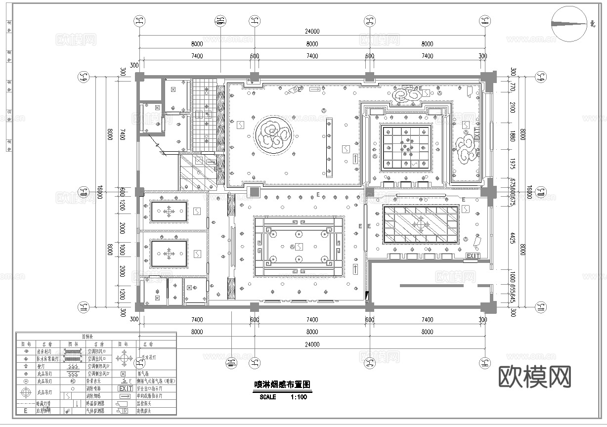高档会所 最新全套施工图设计cad施工图