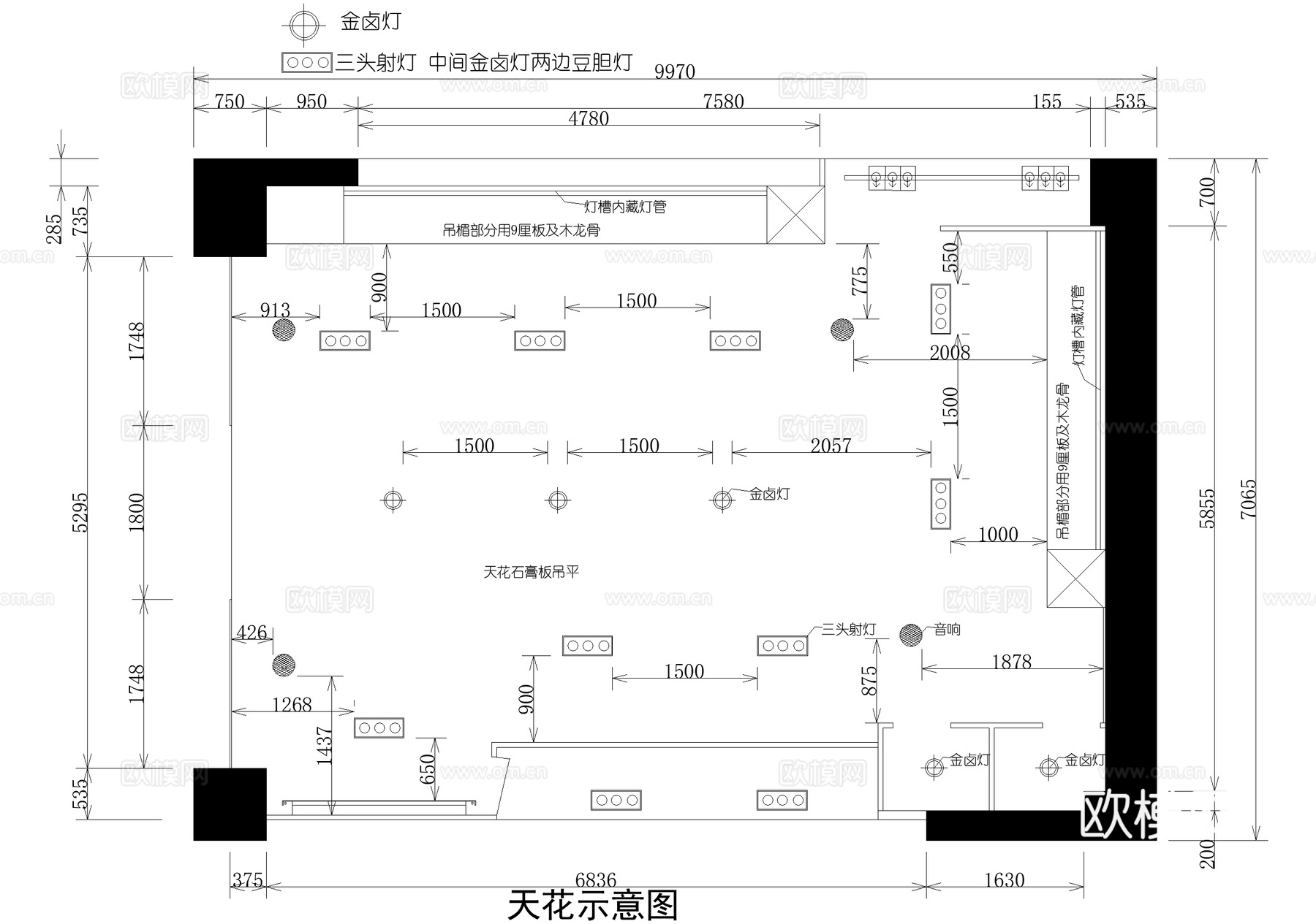服装店 服饰店cad施工图