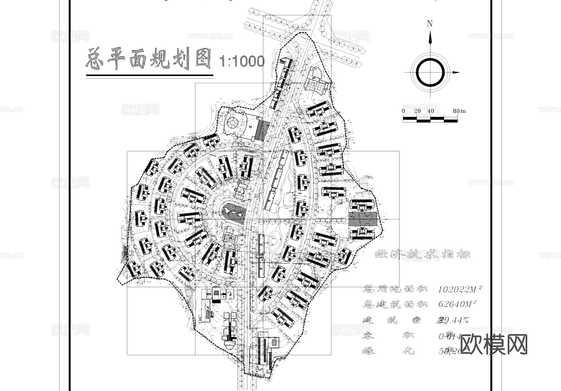 重庆高新技术产业区规划及住宅建筑单体CAD施工图cad施工图