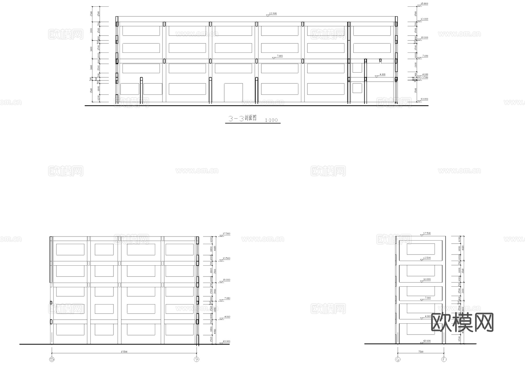 糖厂糖化车间厂房工业建筑CAD施工图cad施工图
