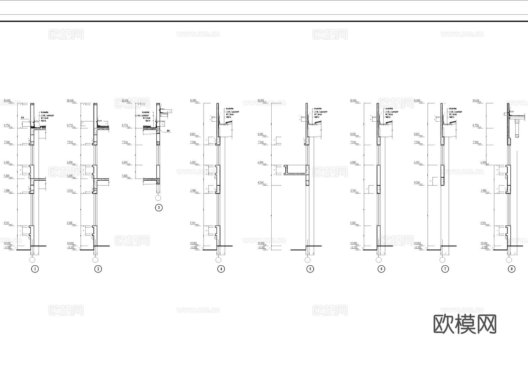 厂房工业车间建筑CAD施工图cad施工图