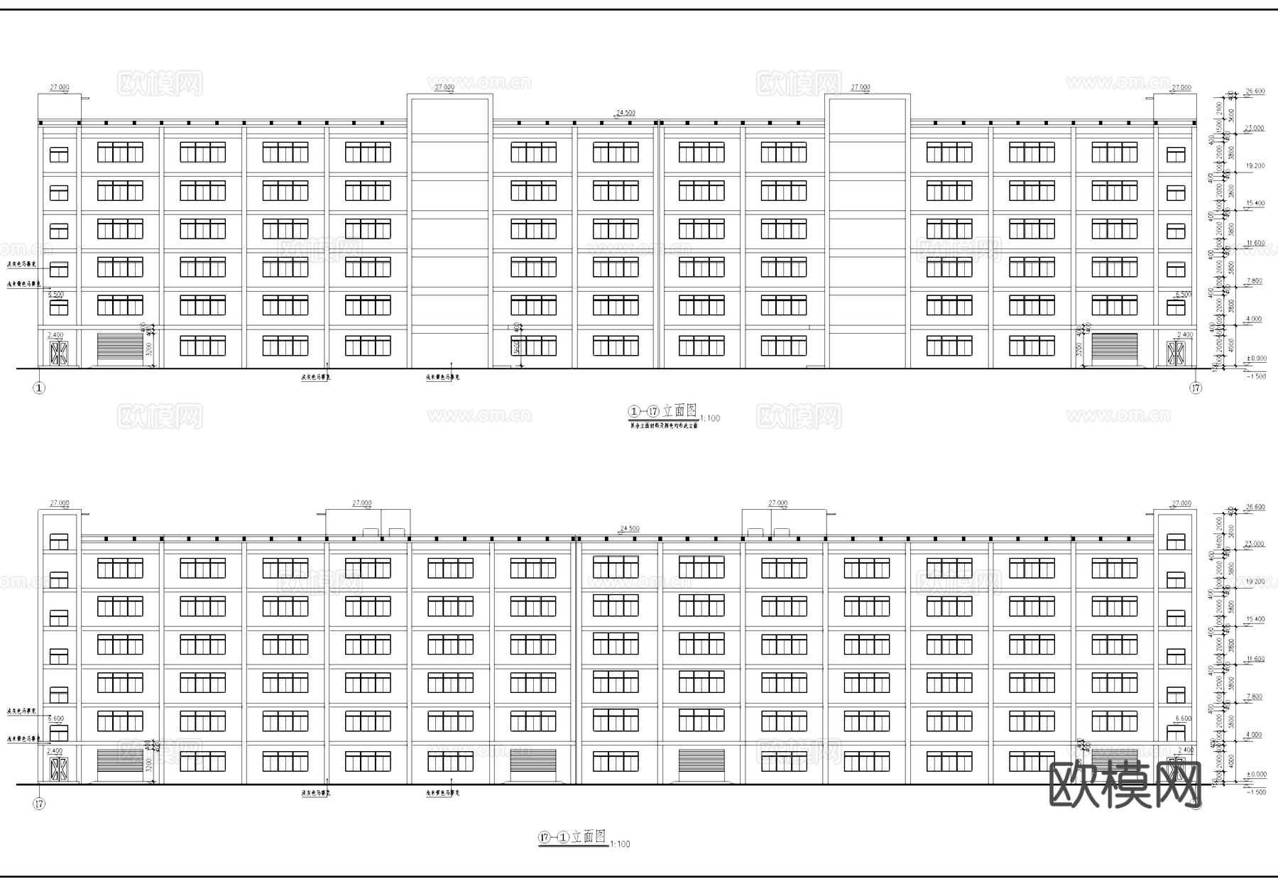 车间厂房工业建筑CAD施工图cad施工图
