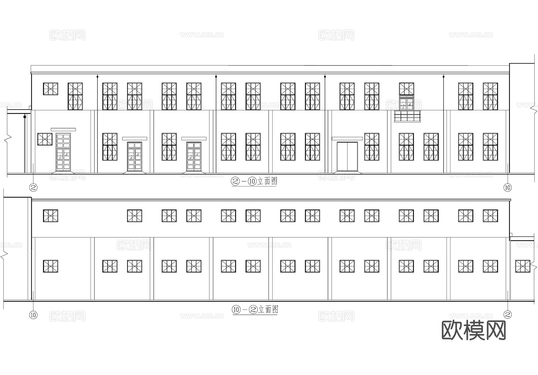 钢结构厂房 水处理车间工业建筑cad施工图