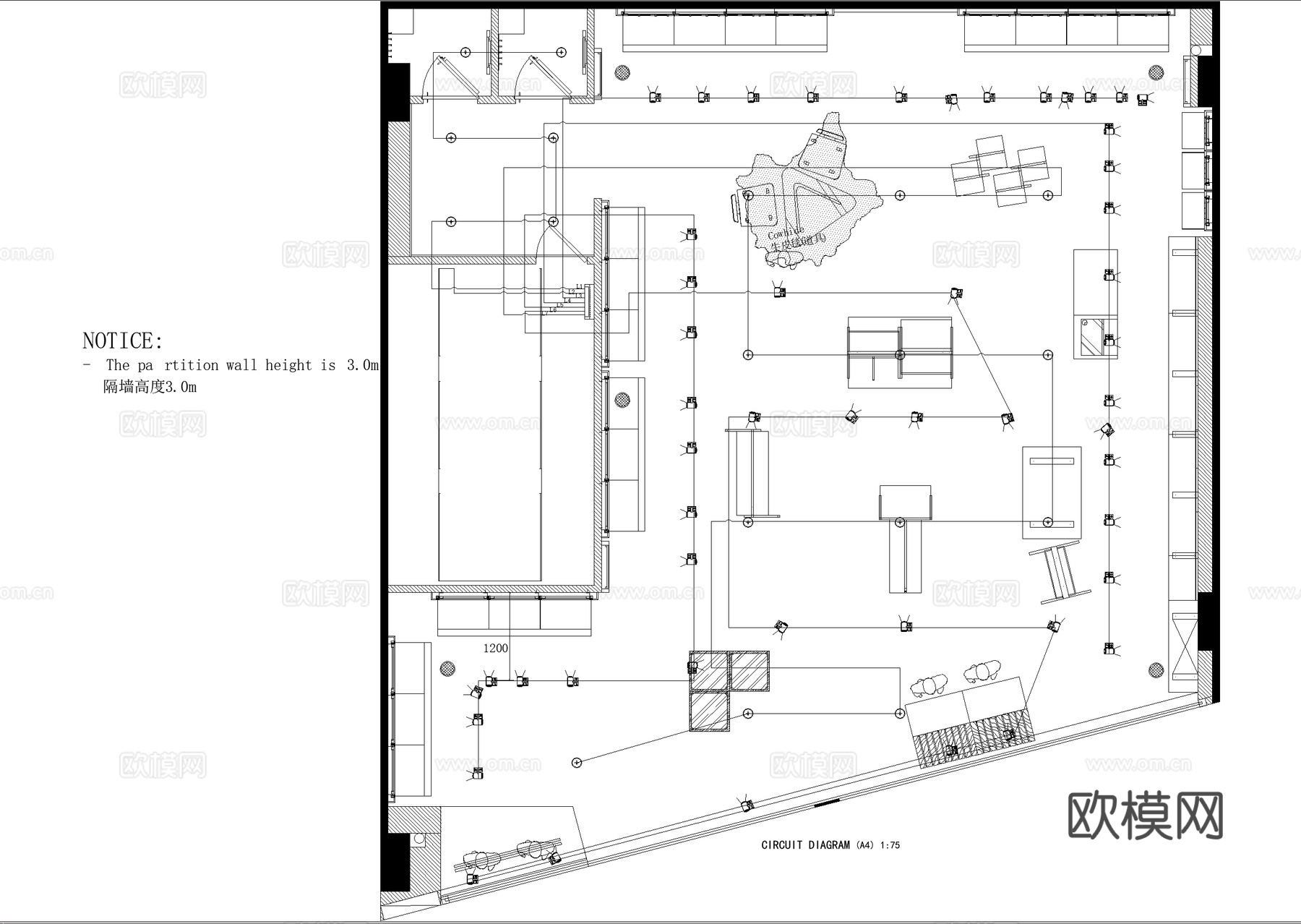 服装店 商场服饰店 专卖店cad施工图