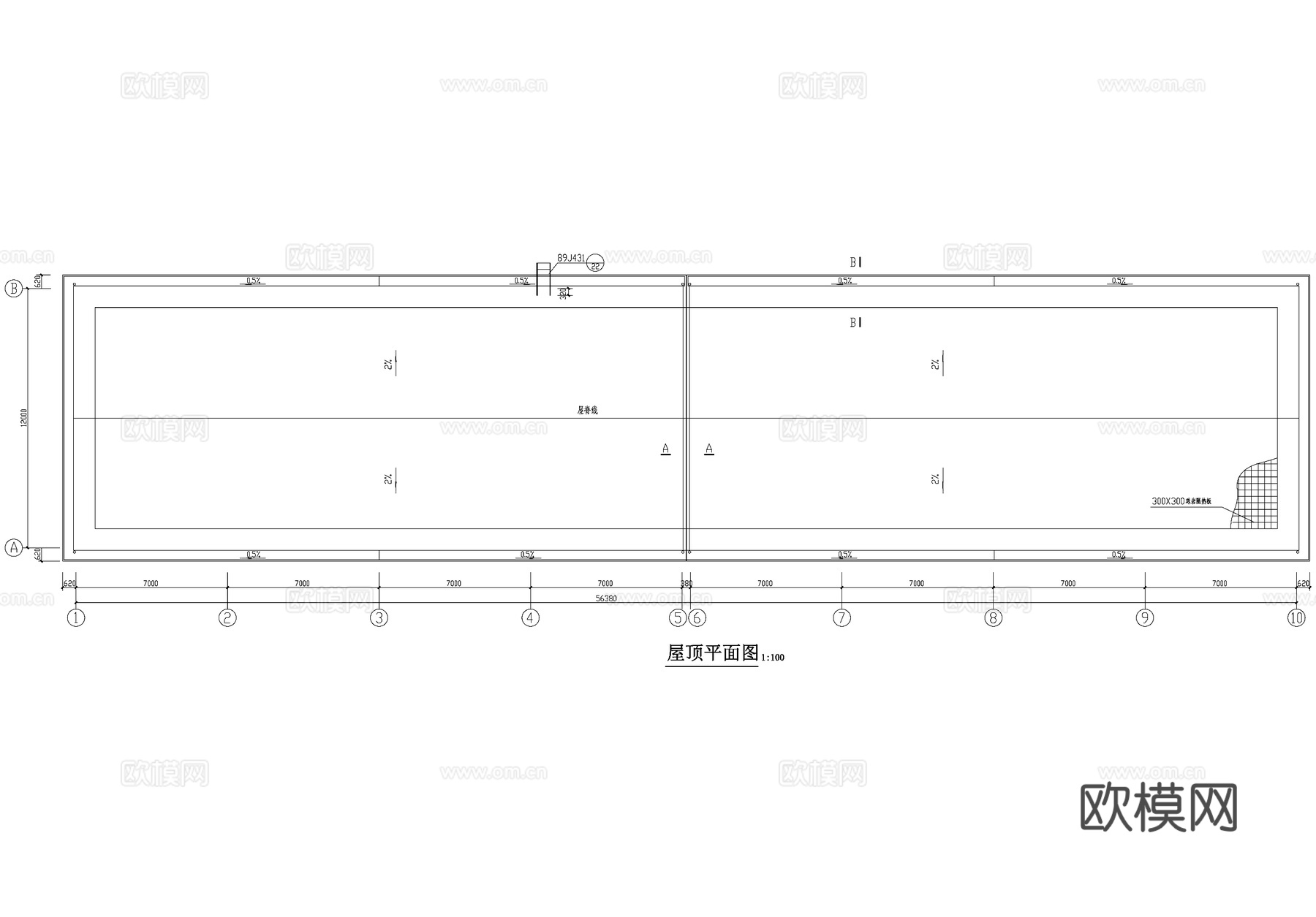 单层车间厂房仓库工业建筑CAD施工图cad施工图