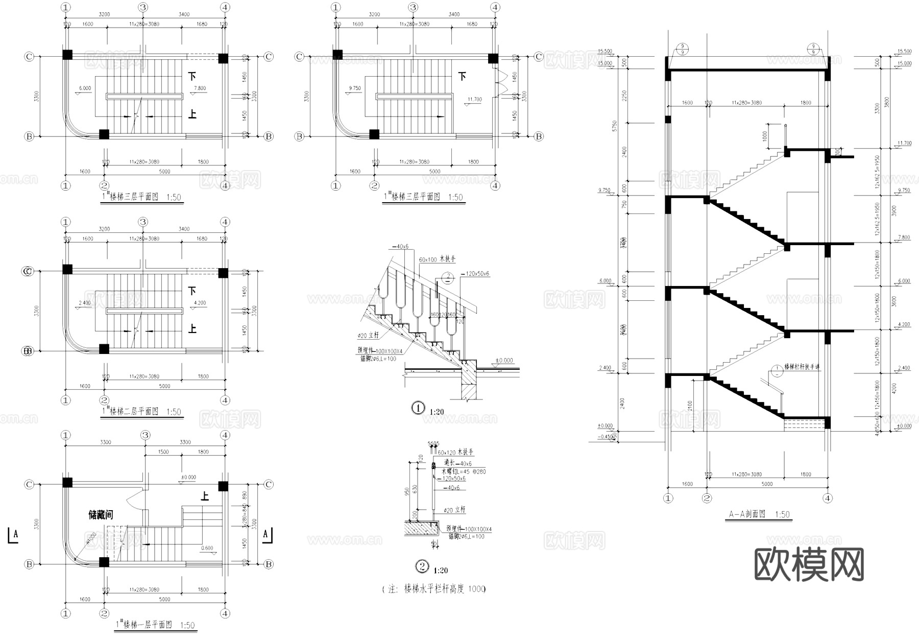 乡村经济联合社厂房工业建筑CAD施工图cad施工图