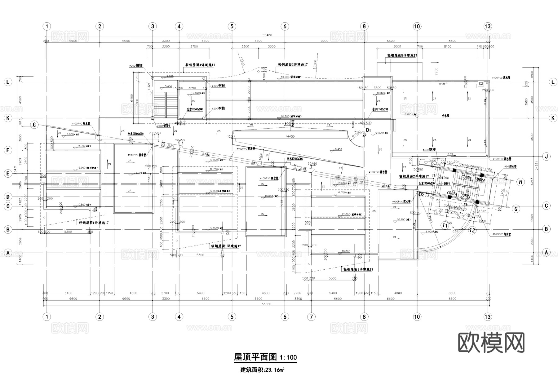 如诗美地幼儿园建筑结构CAD施工图集cad施工图
